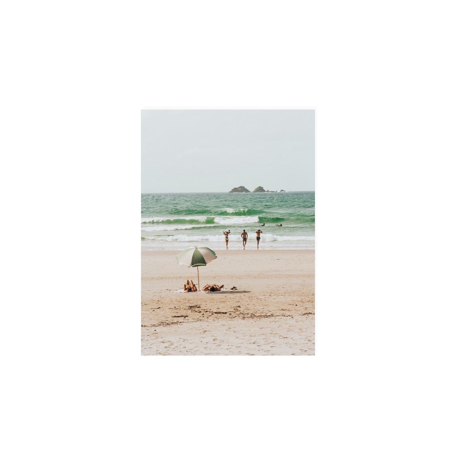 Escape The Ordinary Byron Bay coastal decor wall art A4, 29.7 x 21 cm unframed fine art print