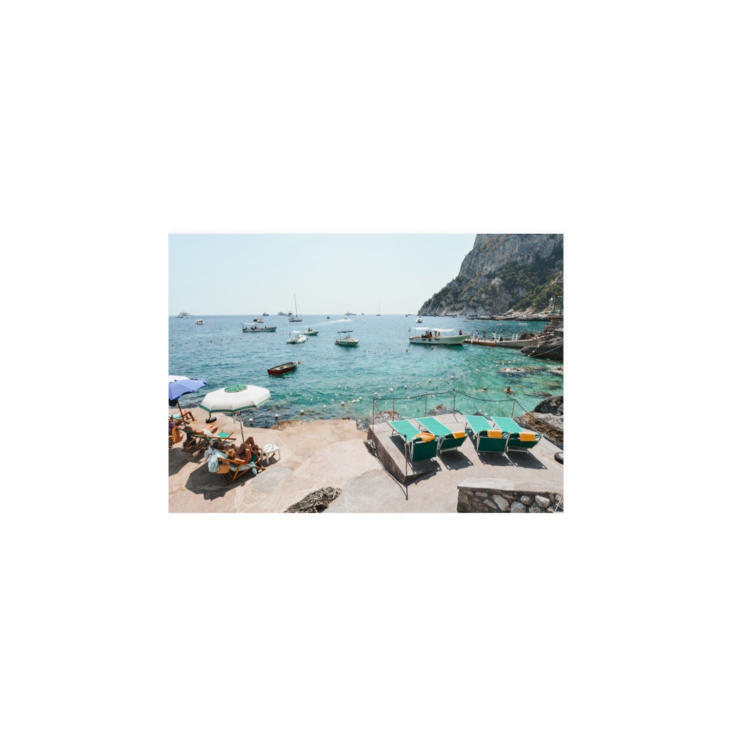 Save Me A Seat Capri Mediterranean wall art A4, 29.7 x 21 cm unframed fine art print