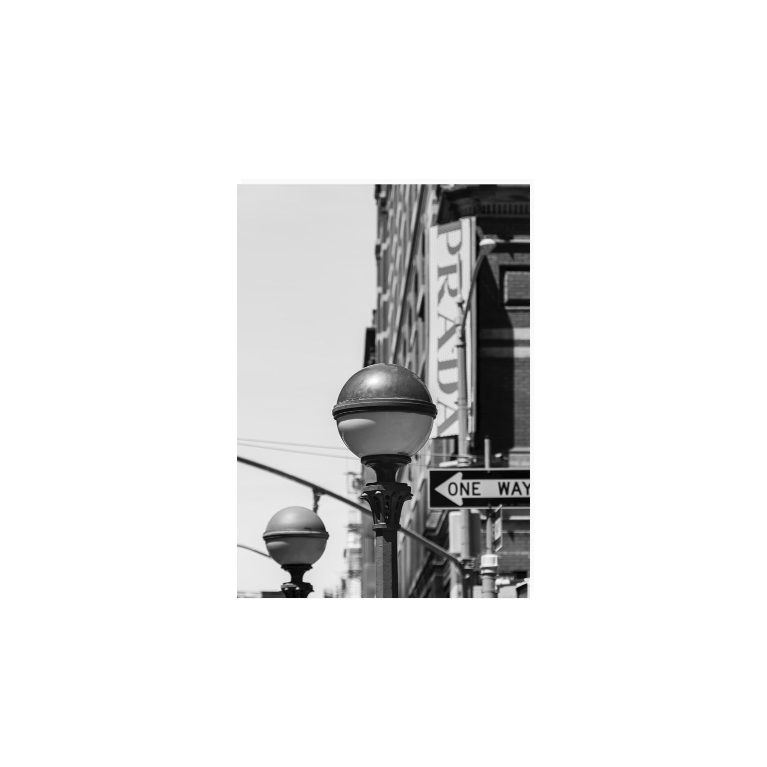 Subway Style New York NYC Black & White wall art A4, 29.7 x 21 cm unframed fine art print
