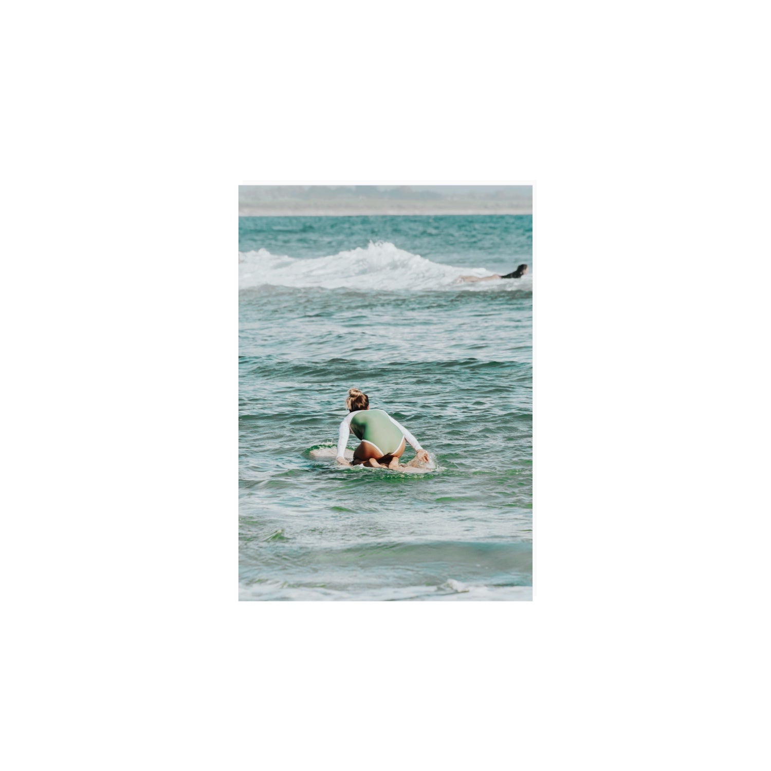 Quincy Byron Bay Surf coastal wall art A4, 29.7 x 21 cm unframed fine art print