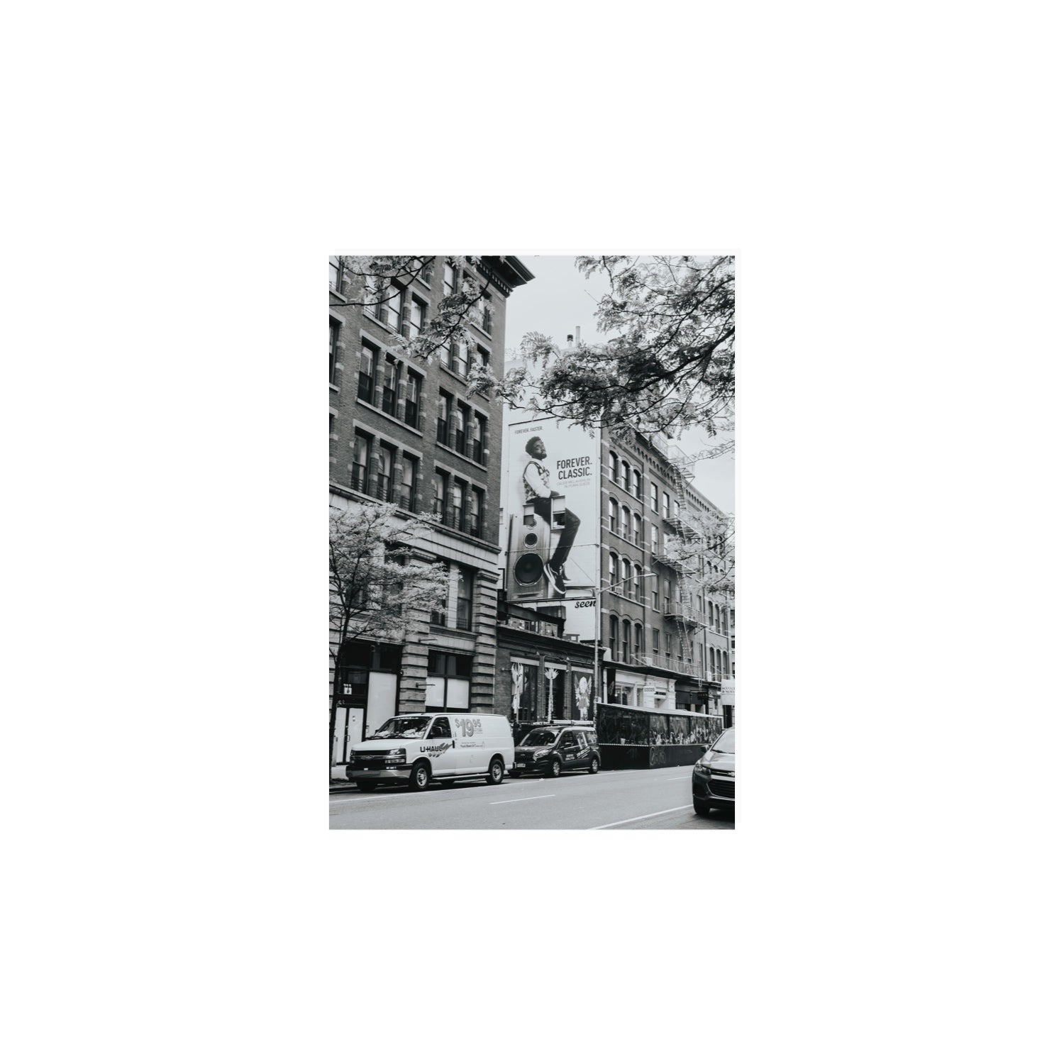 Forever Classic New York NYC Black & White wall art A4, 29.7 x 21 cm unframed fine art print