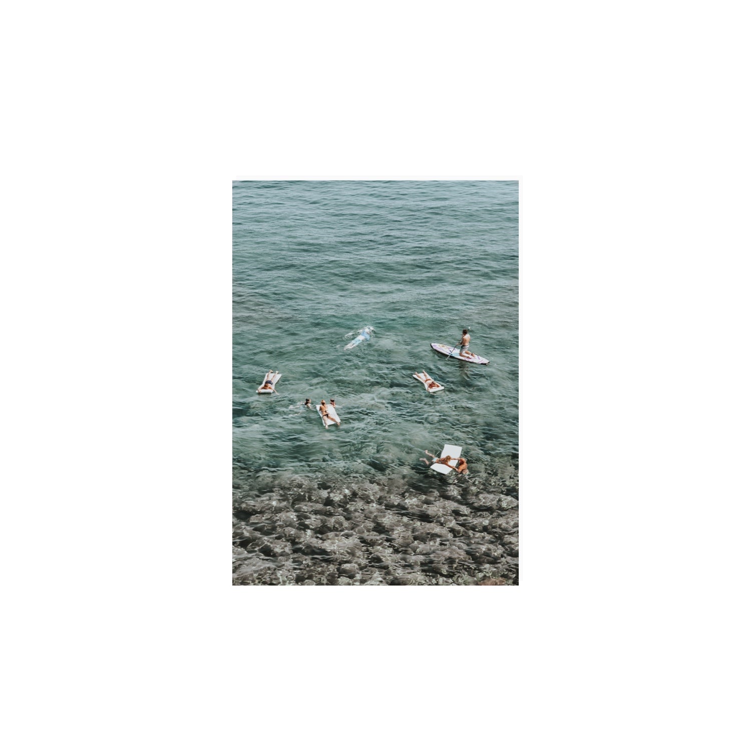 The Big Chill Tuscany coastal Italian wall art A4, 29.7 x 21 cm unframed fine art print