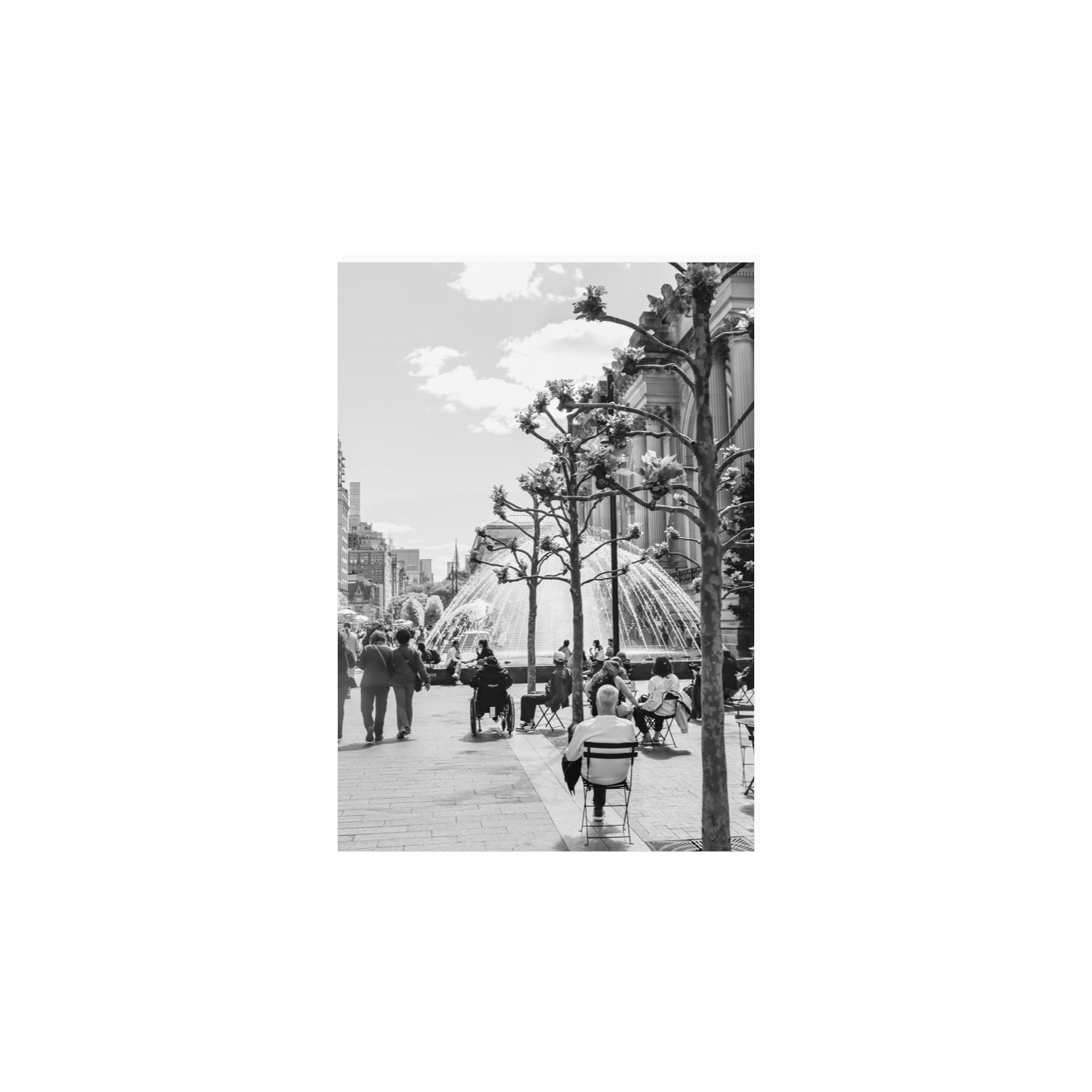 Luminary Noir New York NYC Black & White wall art A4, 29.7 x 21 cm unframed fine art print