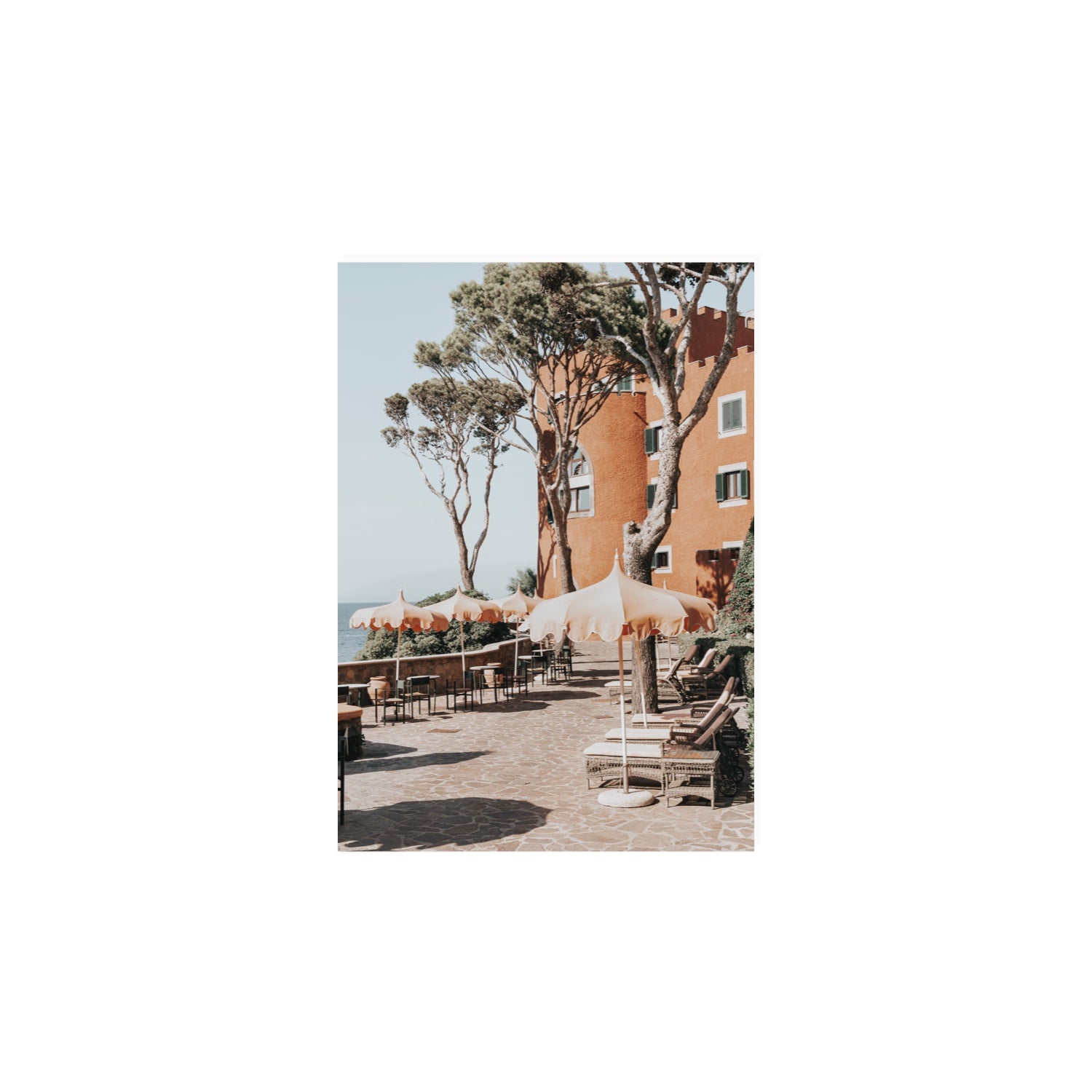 Mezzatorre Ischia Italian Mediterranean decor wall art A4, 29.7 x 21 cm unframed fine art print