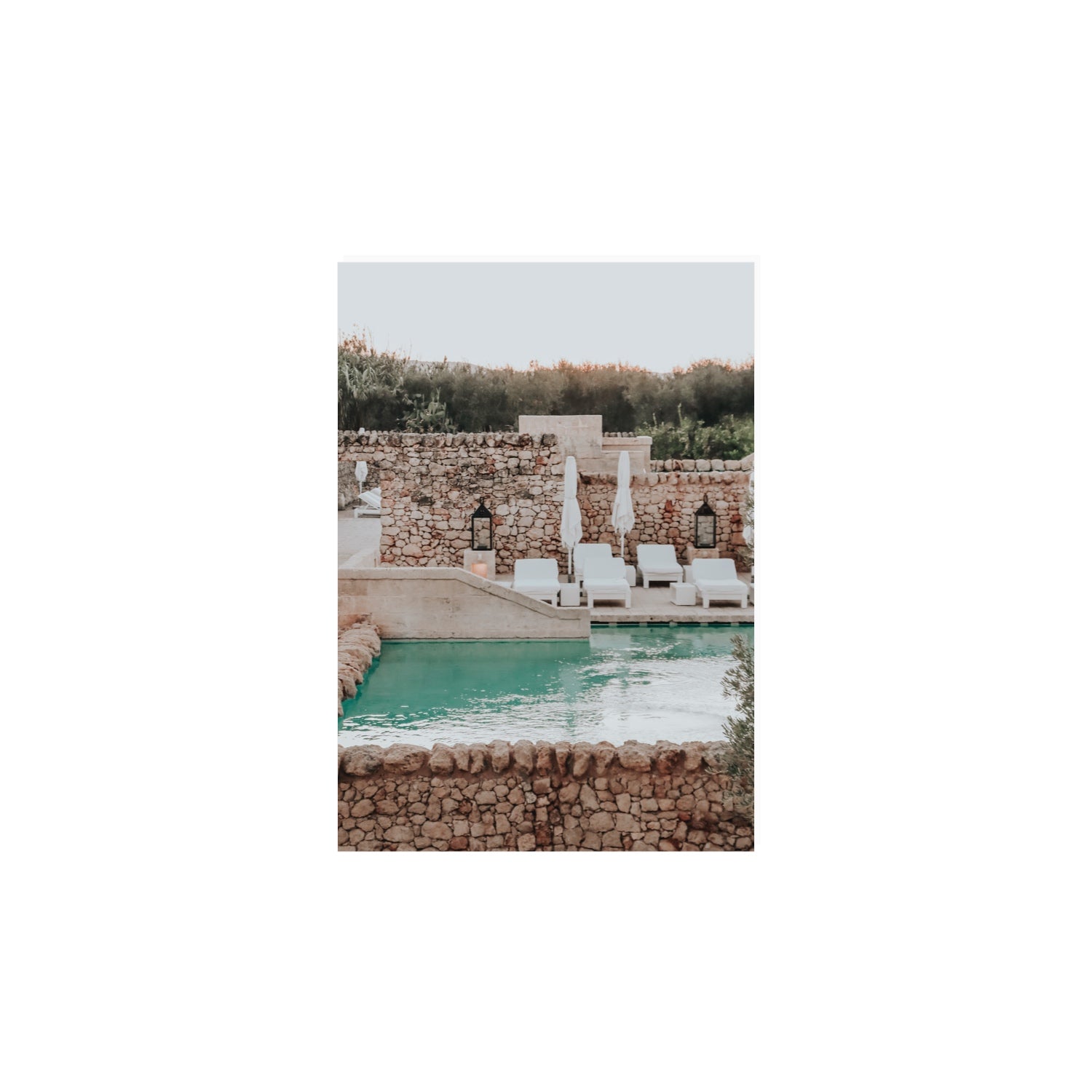 Stone Refuge Puglia wall art A4, 29.7 x 21 cm unframed fine art print