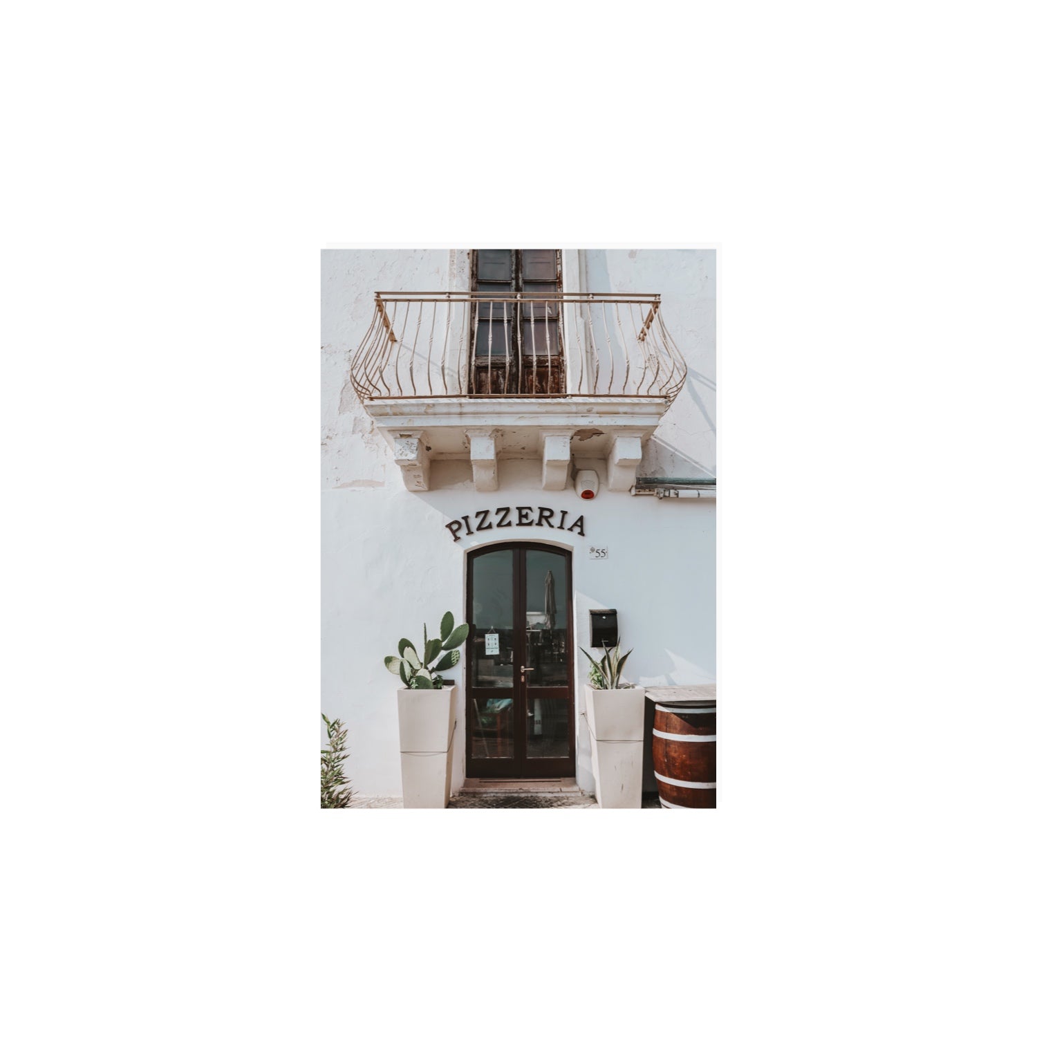 Pizzeria Puglia Italian wall art A4, 29.7 x 21 cm unframed fine art print