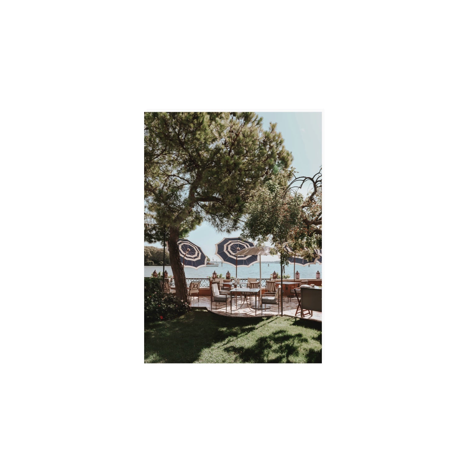 Tranquil Gardens Venice Italian wall art A4, 29.7 x 21 cm unframed fine art print