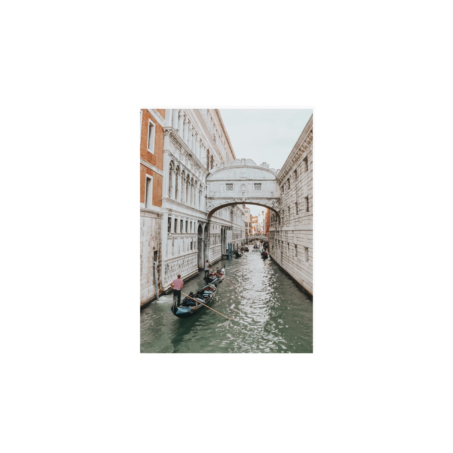 Bridge of Sighs Venice Gondola Italian wall art A4, 29.7 x 21 cm unframed fine art print