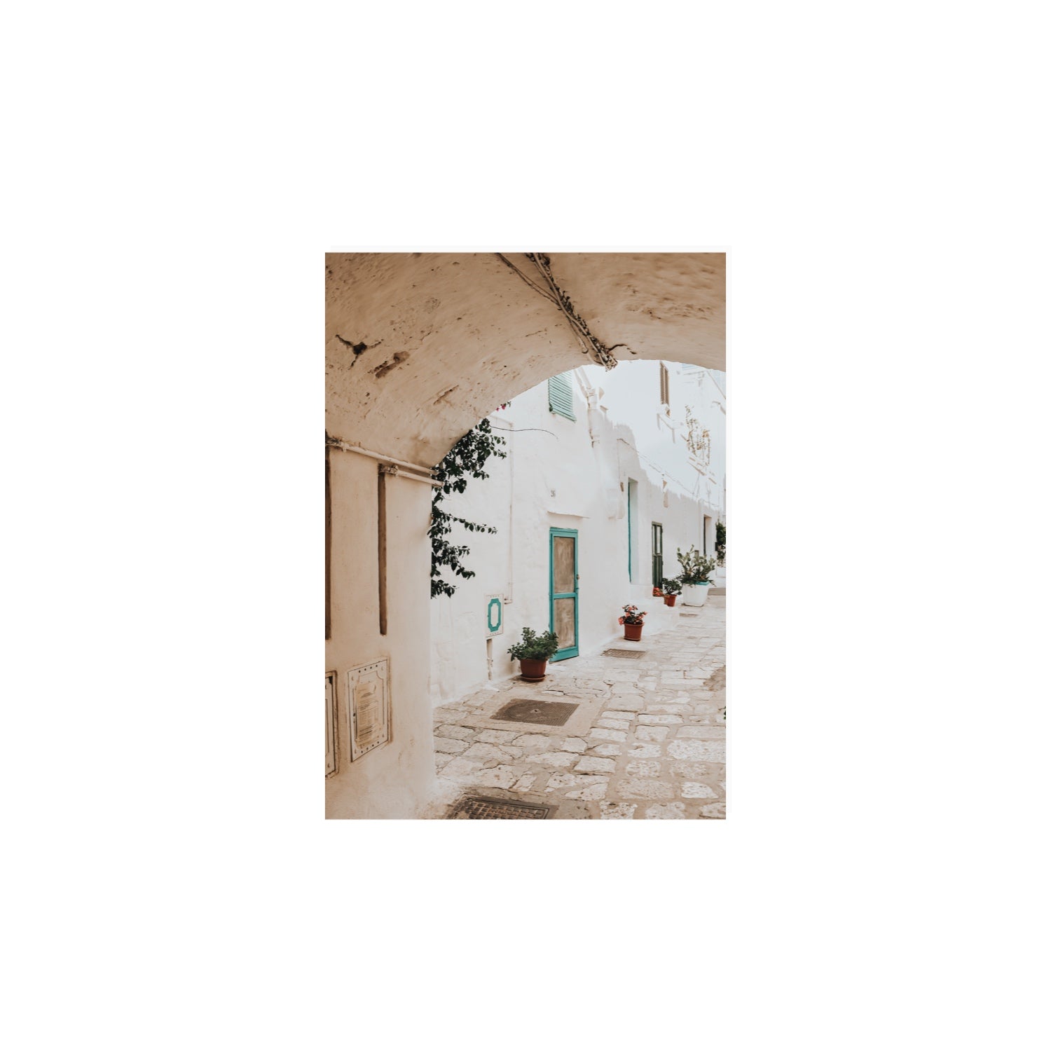 La Citta Bianca Puglia La Città Bianca wall art A4, 29.7 x 21 cm unframed fine art print