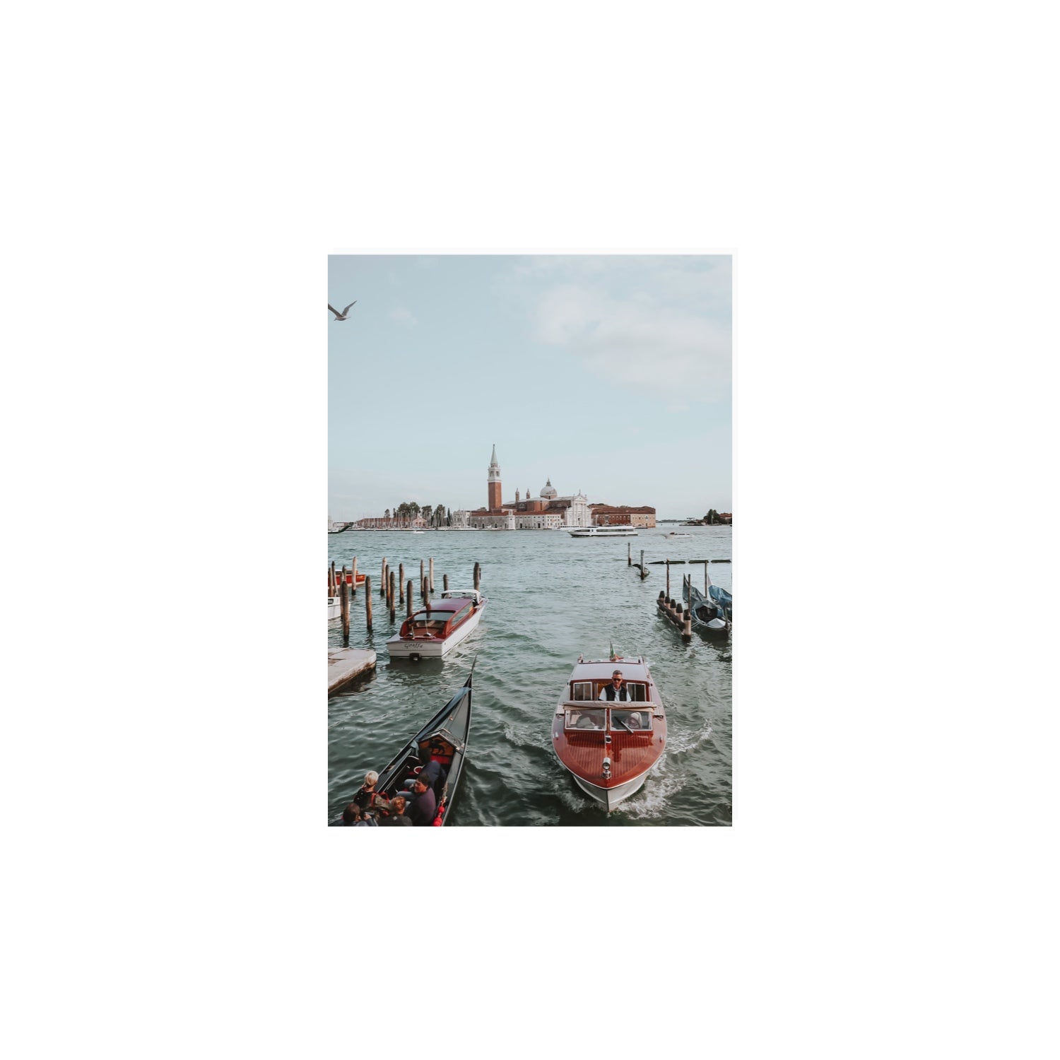 Galleggiante Venice Italian wall art A4, 29.7 x 21 cm unframed fine art print