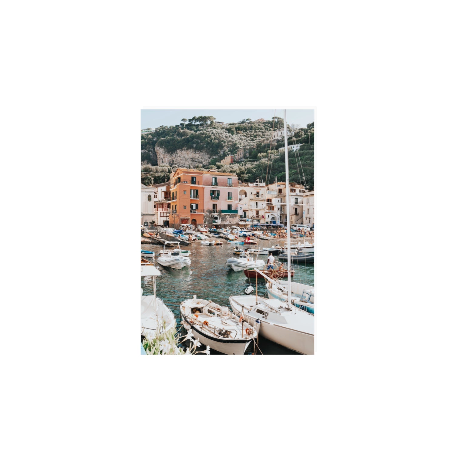 Marina Grande Sorrento coastal Italian wall art A4, 29.7 x 21 cm unframed fine art print