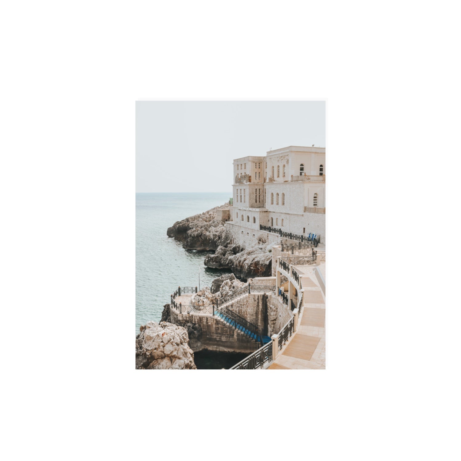 Santa Cesarea Puglia Italian coastal wall art A3, 42 x 29.7 cm unframed fine art print