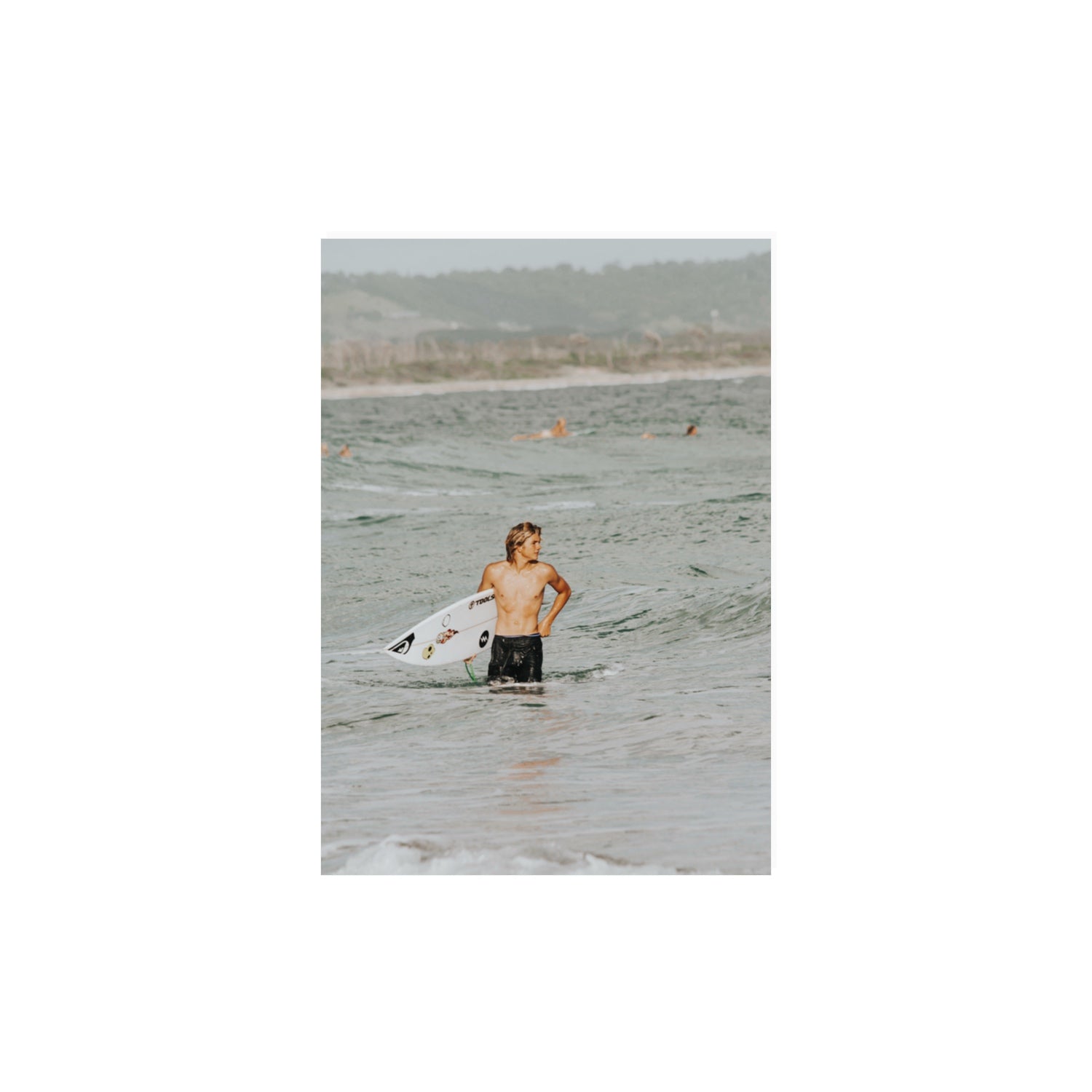 Chasing Mavericks Byron Bay Surf coastal wall art A3, 42 x 29.7 cm unframed fine art print