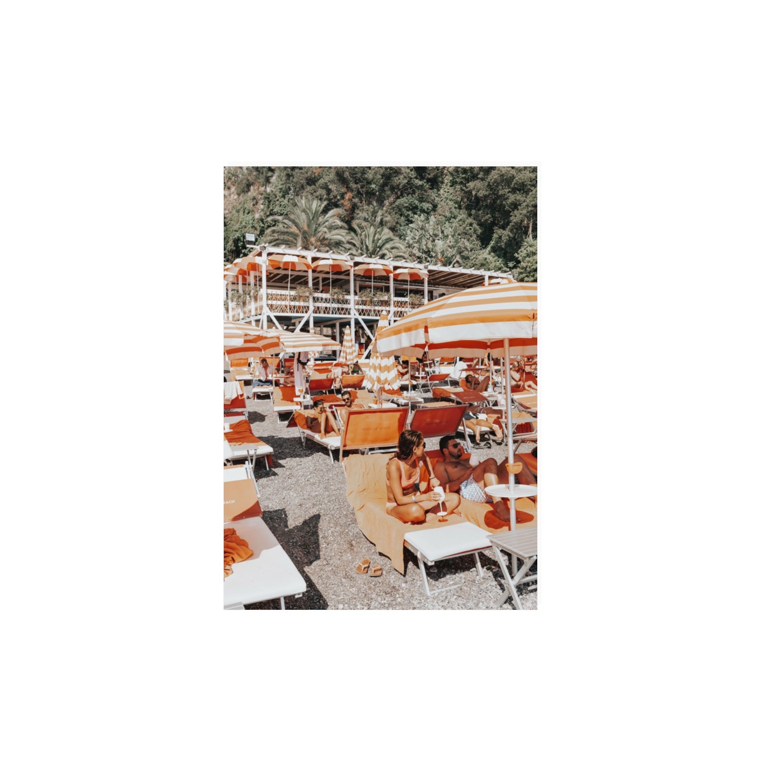 Lounging In Lido fine art print, Positano, Italy, A3 · 42 x 29.7 cm, Unframed, Fine Art Print