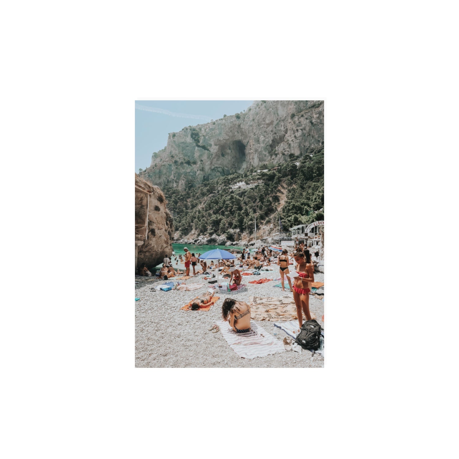 Marina Piccola Capri Mediterranean wall art A3, 42 x 29.7 cm unframed fine art print