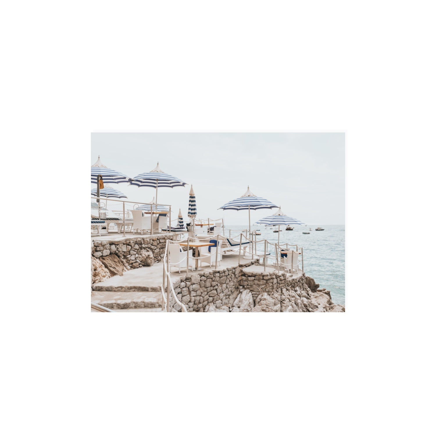 Ombrelloni fine art print, Positano, Italy, A3 · 42 x 29.7 cm, Unframed, Fine Art Print
