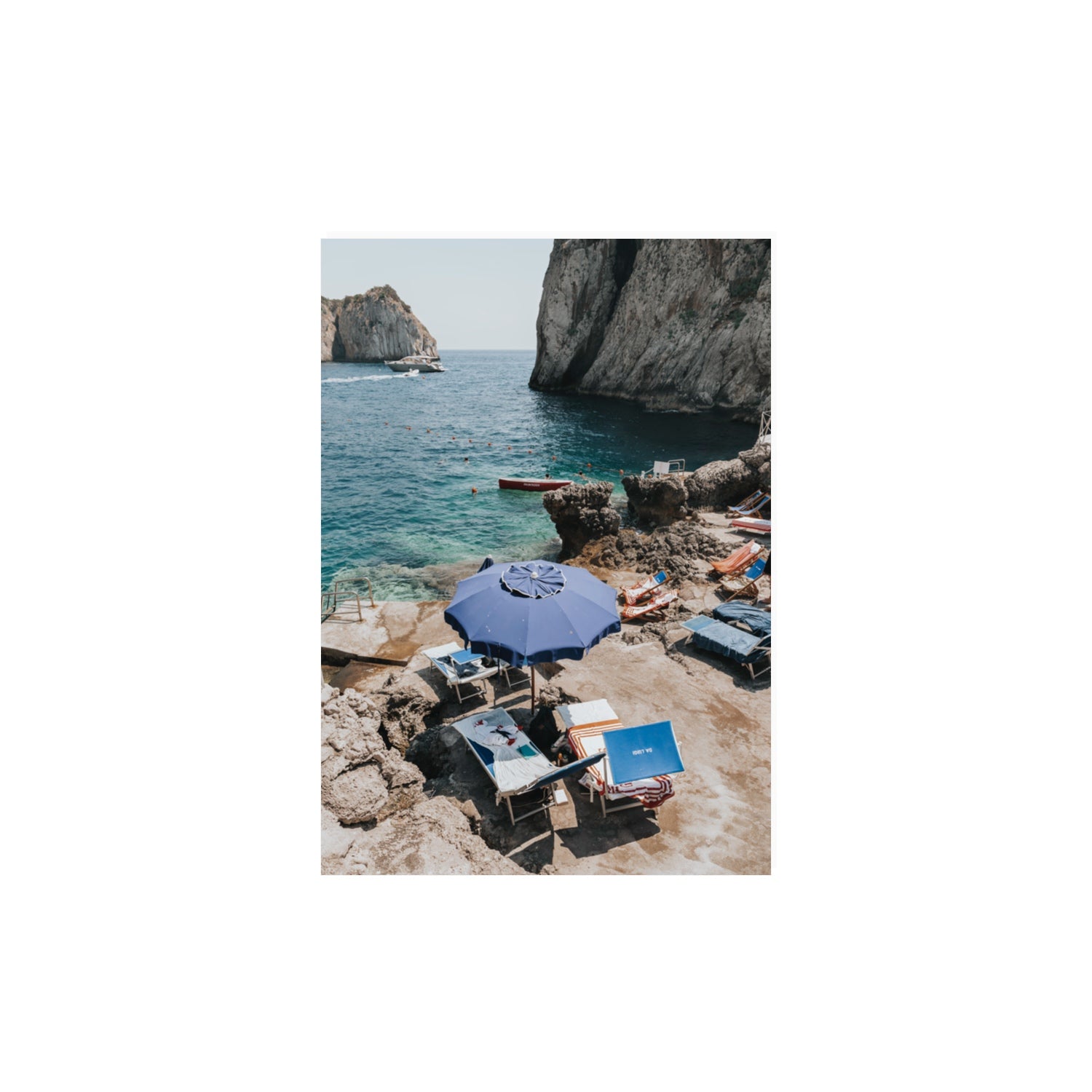 Lonely Loungers fine art print, Capri, Italy, A3 · 42 x 29.7 cm, Unframed, Fine Art Print