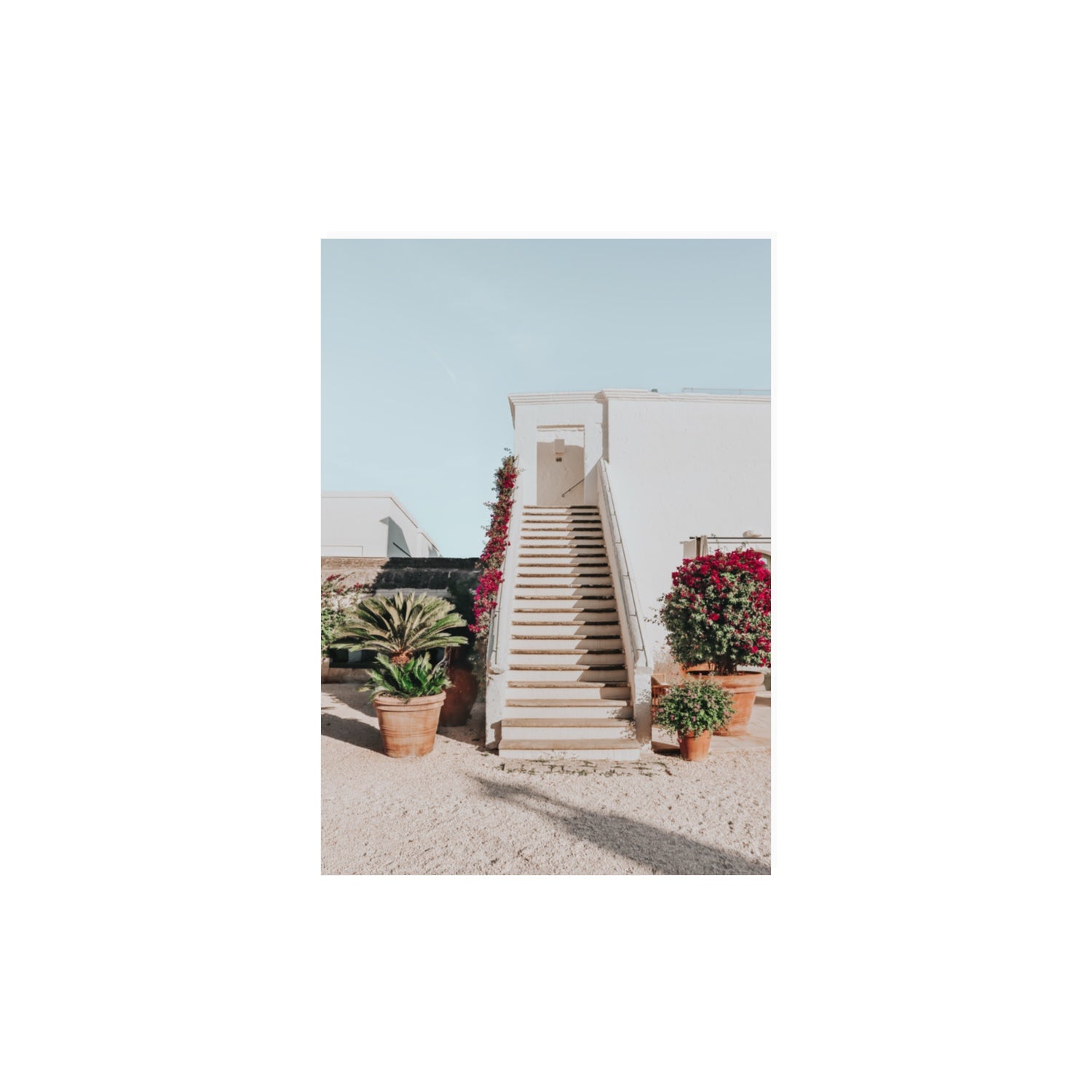 Tranquil Ascent Puglia Italian wall art A3, 42 x 29.7 cm unframed fine art print