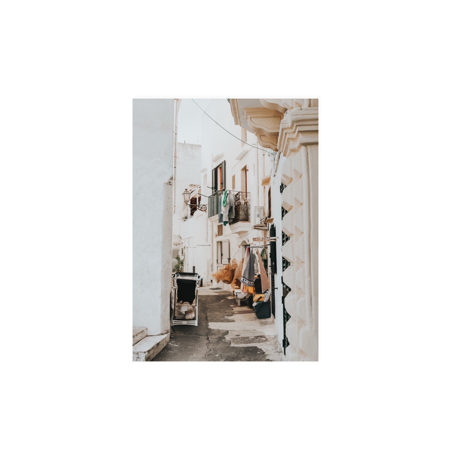 Hanging Harmony Puglia Italian wall art A3, 42 x 29.7 cm unframed fine art print