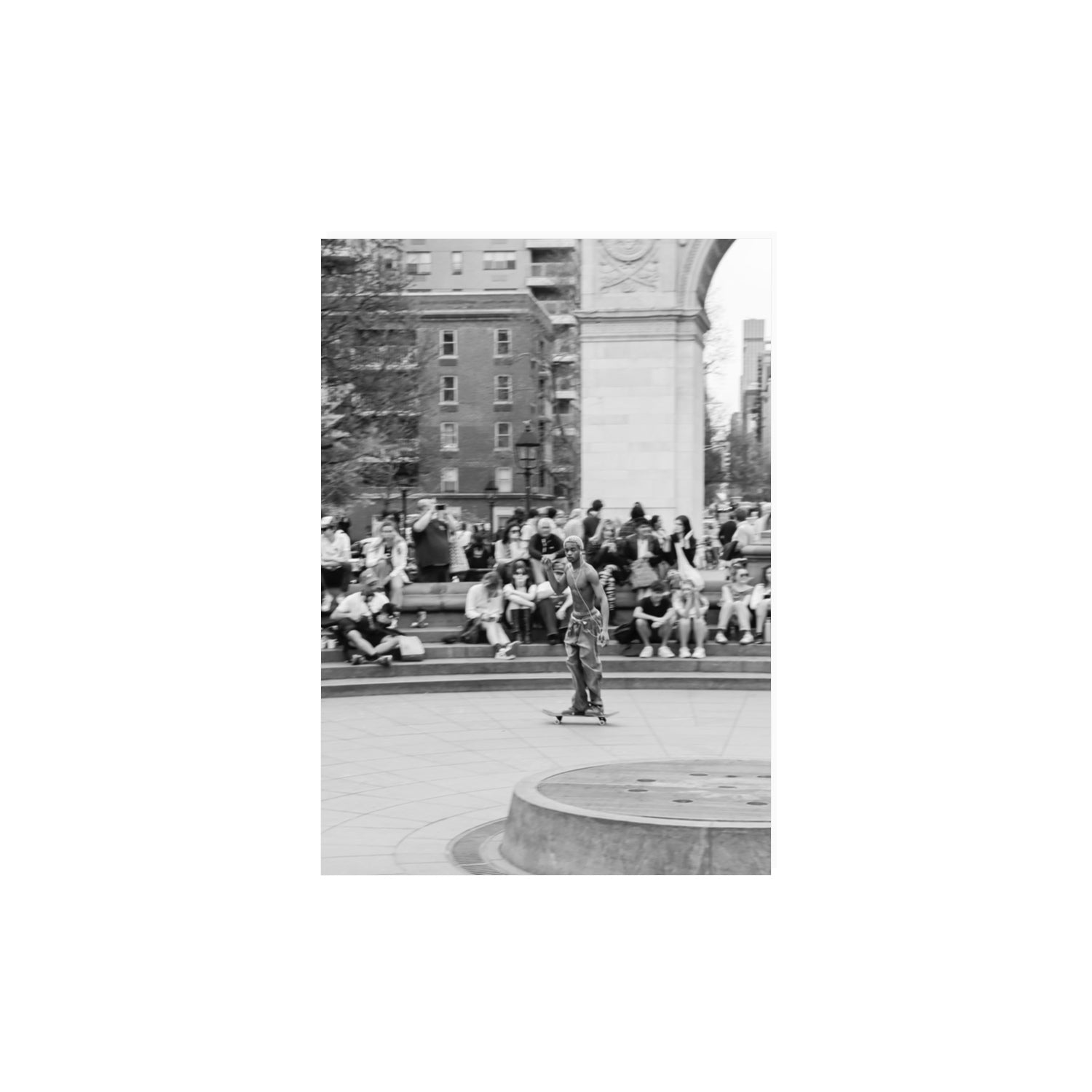 Parkside Pirouettes New York NYC Black & White wall art A3, 42 x 29.7 cm unframed fine art print