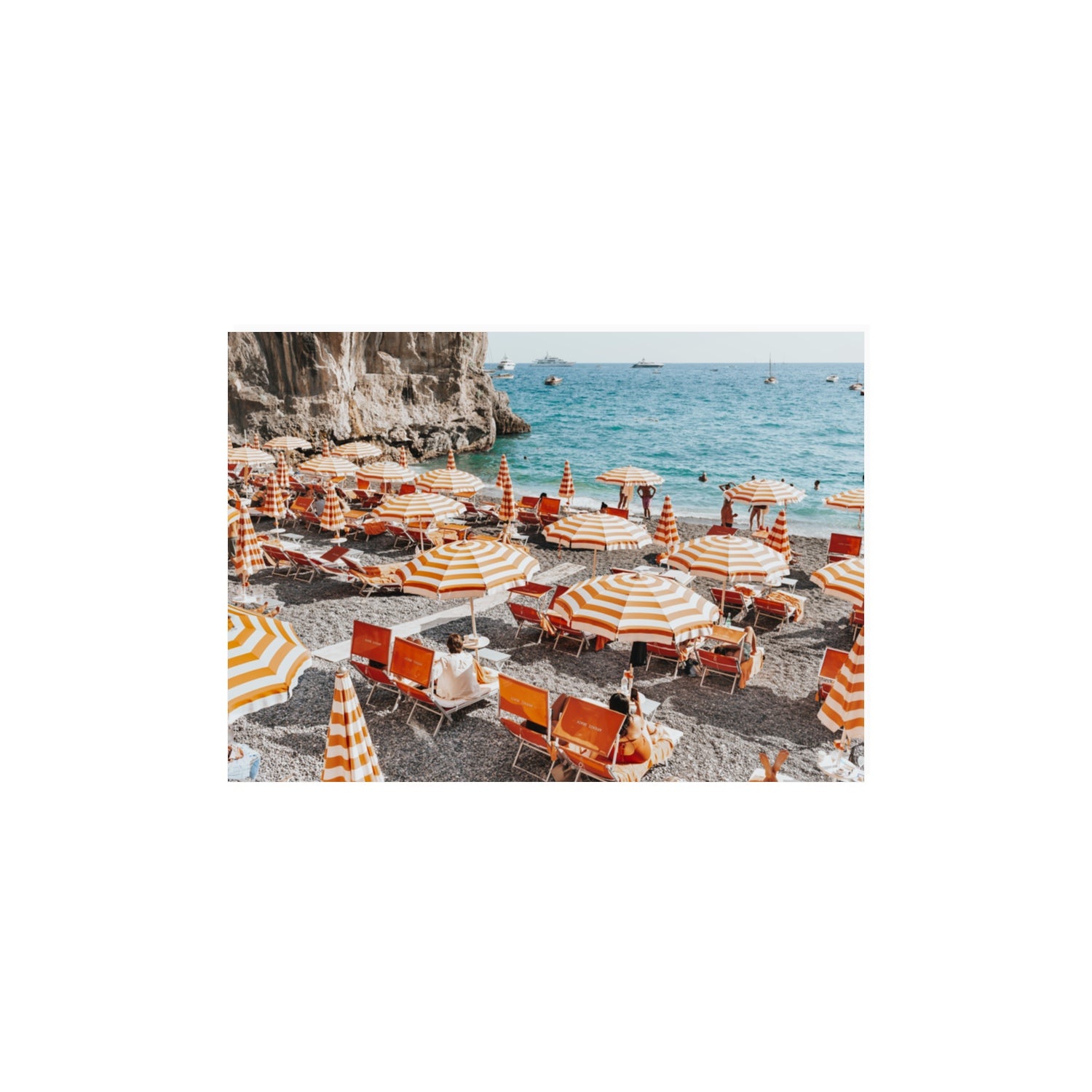 Mango Sorbet Positano Italian Mediterranean decor wall art A3, 42 x 29.7 cm unframed fine art print
