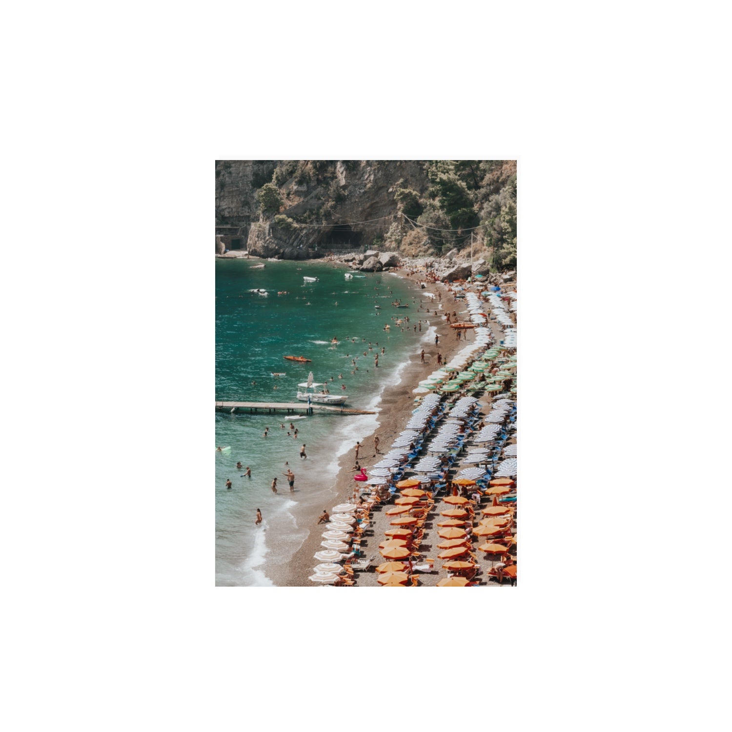 Ocean's Playground Positano decor wall art A3, 42 x 29.7 cm unframed fine art print
