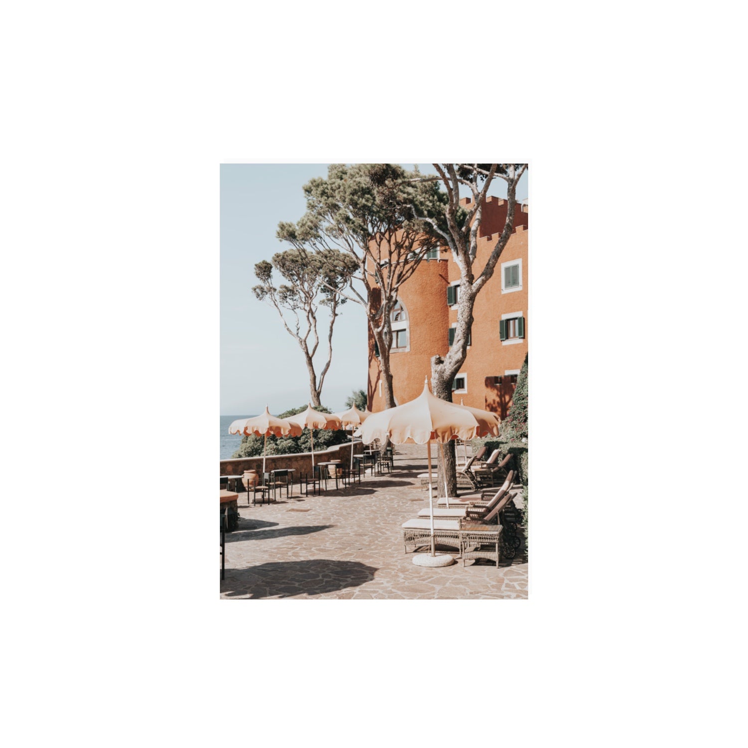Mezzatorre Ischia Italian Mediterranean decor wall art A3, 42 x 29.7 cm unframed fine art print