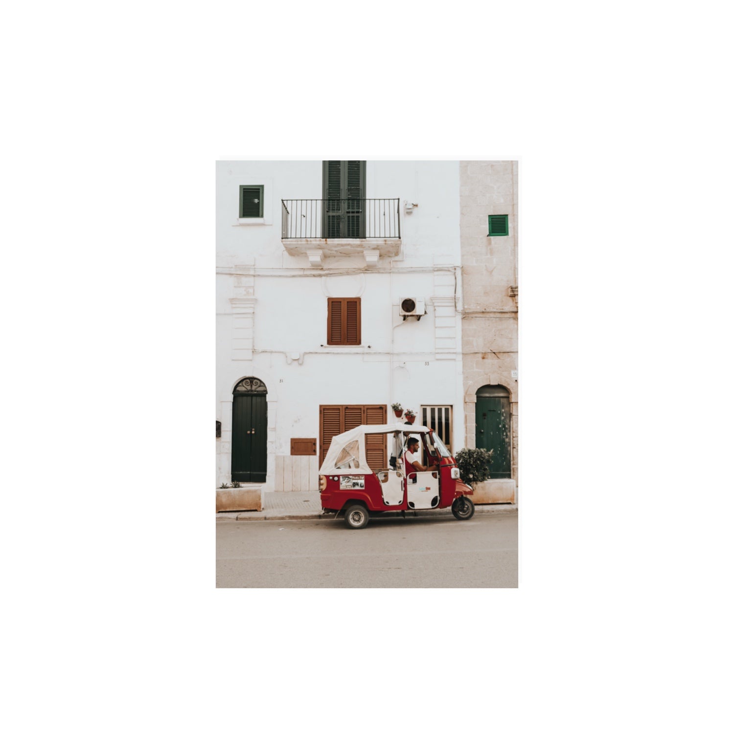Groovy Piaggio Puglia Italian wall art A3, 42 x 29.7 cm unframed fine art print