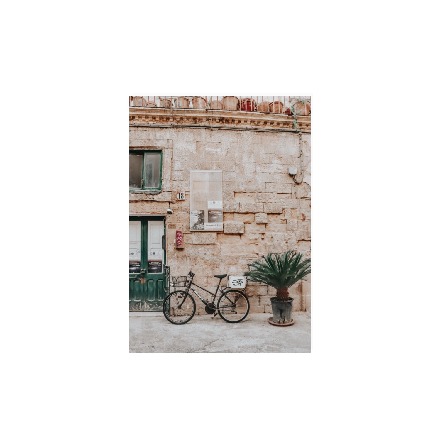 Salento Streets Puglia Lecce Italian wall art A3, 42 x 29.7 cm unframed fine art print