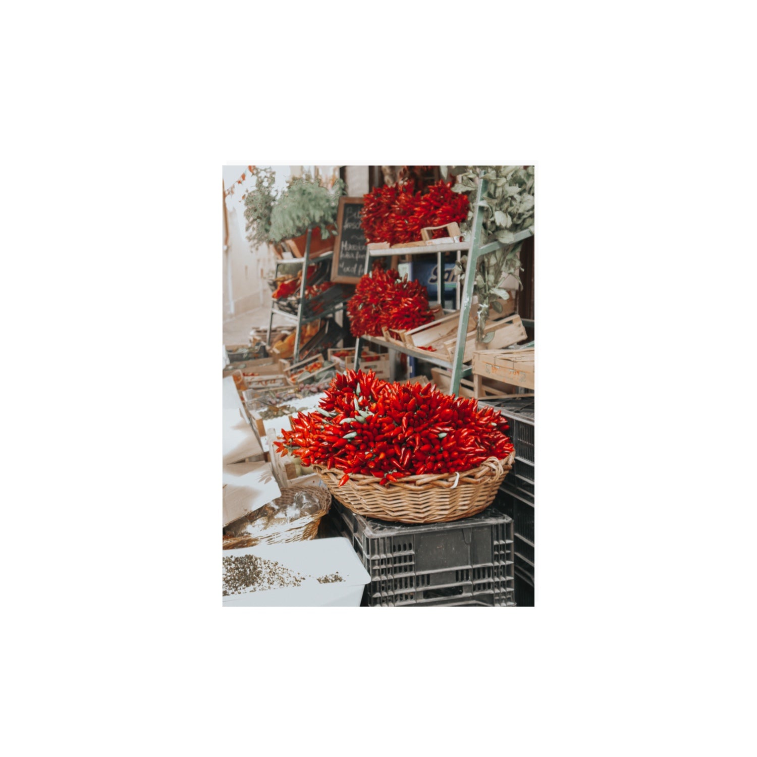 Fiery Cluster Puglia Italian wall art A3, 42 x 29.7 cm unframed fine art print