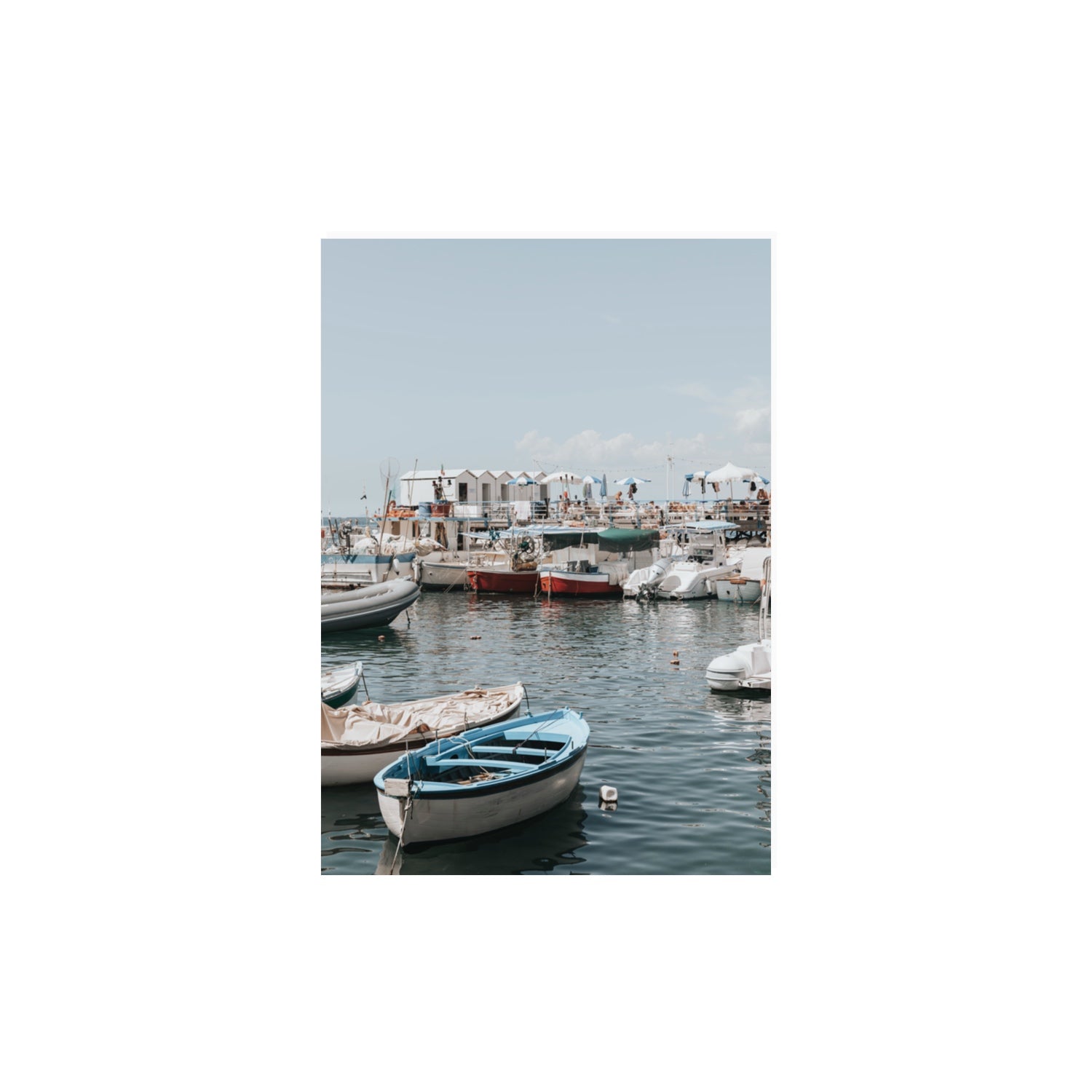 Harbour Hues Sorrento coastal Carousel wall art A3, 42 x 29.7 cm unframed fine art print