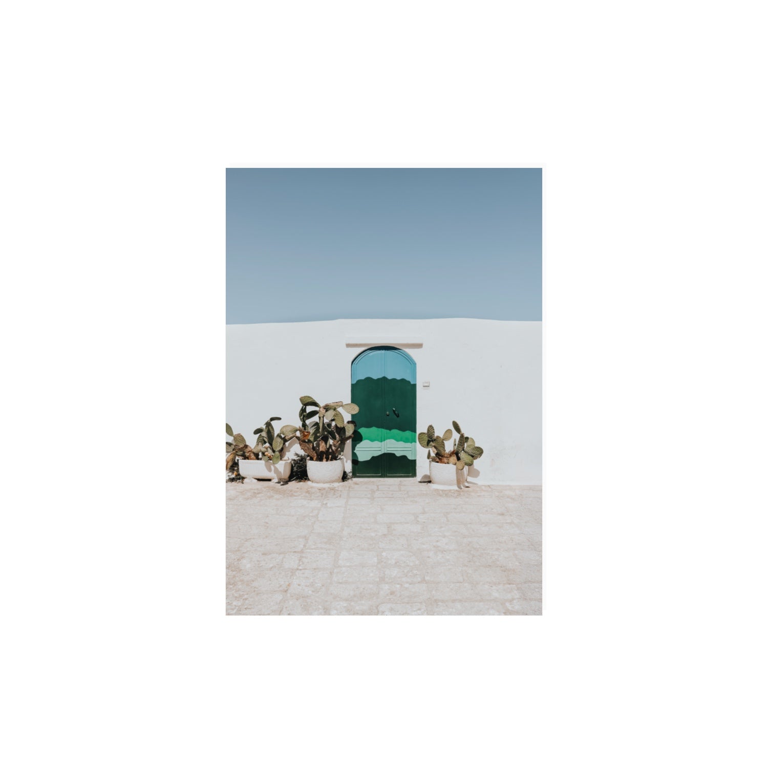 Imaginary Exit Puglia Mediterranean wall art A3, 42 x 29.7 cm unframed fine art print