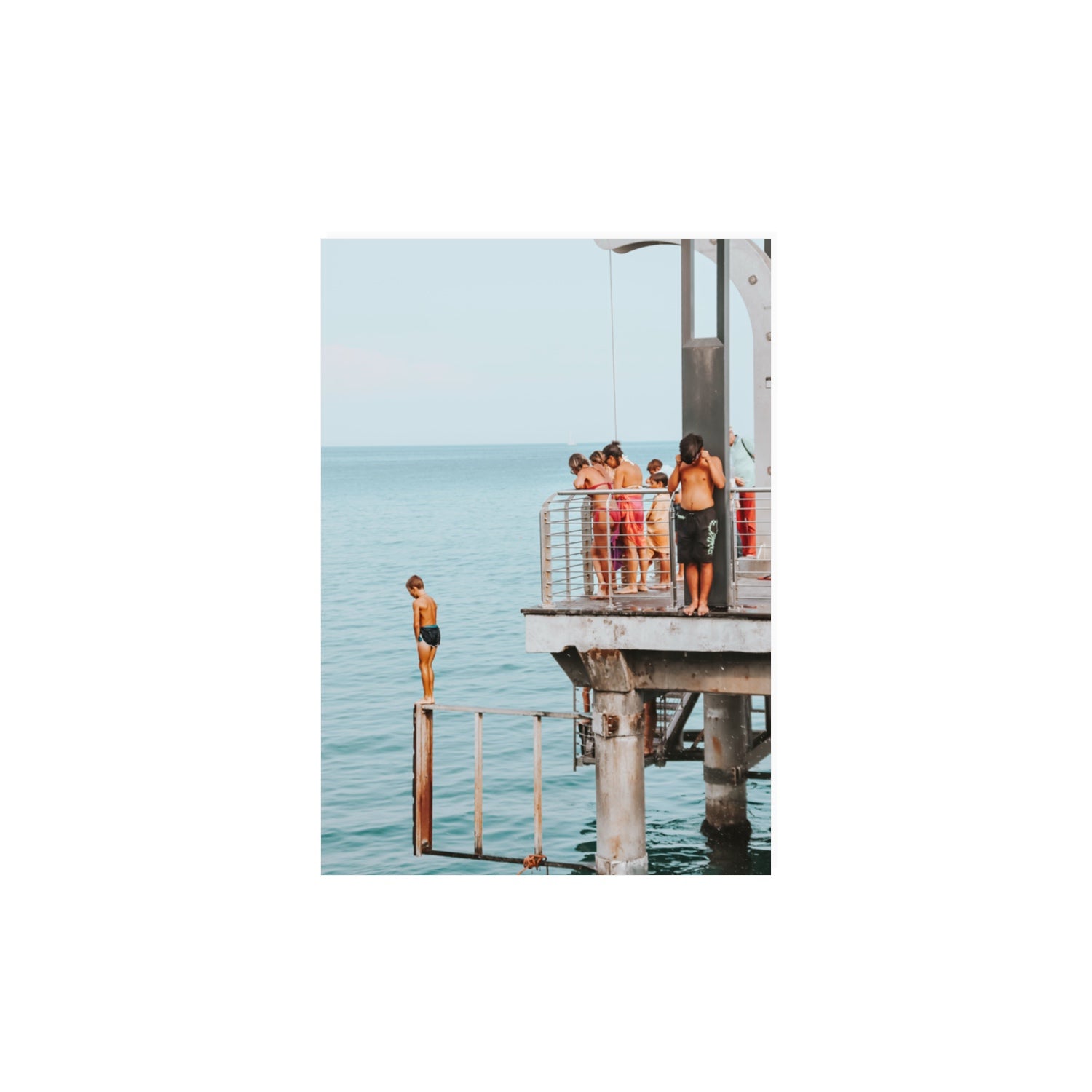 Golden Boy Alassio coastal decor wall art A3, 42 x 29.7 cm unframed fine art print