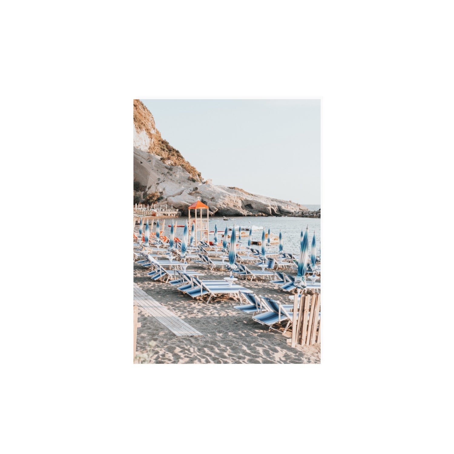 The Golden Hour Ischia Italian coastal wall art A3, 42 x 29.7 cm unframed fine art print
