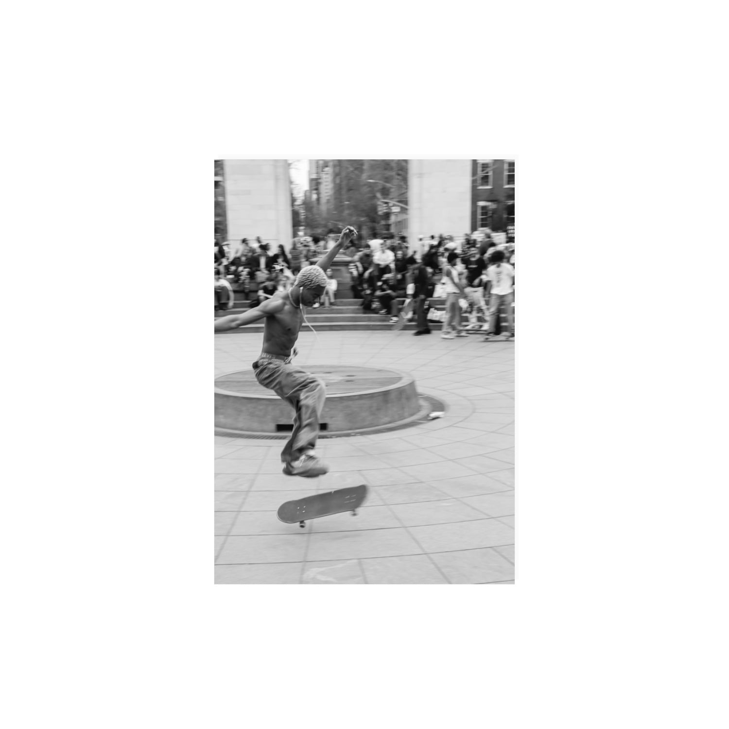 Airborne Rhythms New York NYC Black & White wall art A3, 42 x 29.7 cm unframed fine art print