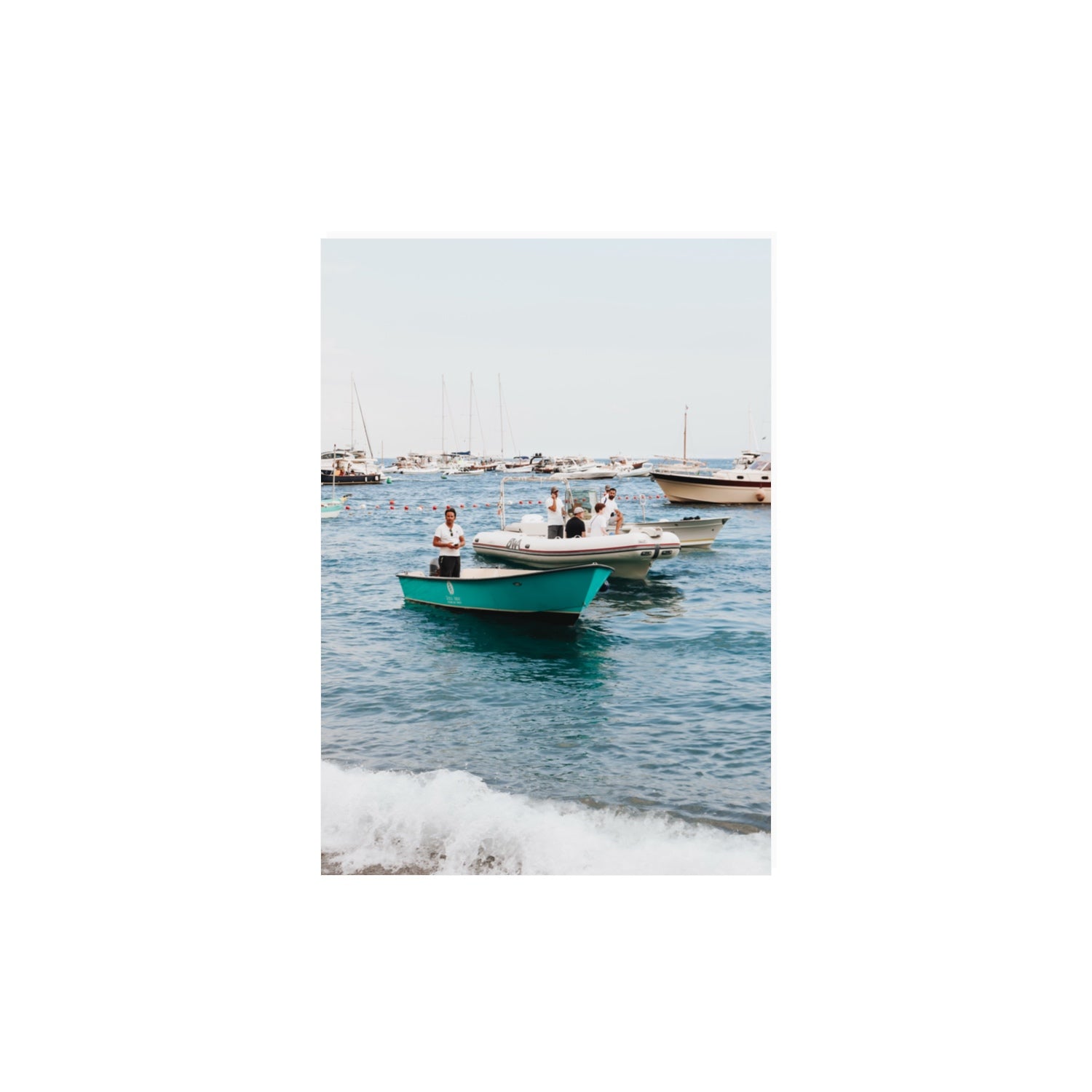 Twilight Tenders Positano wall art A3, 42 x 29.7 cm unframed fine art print
