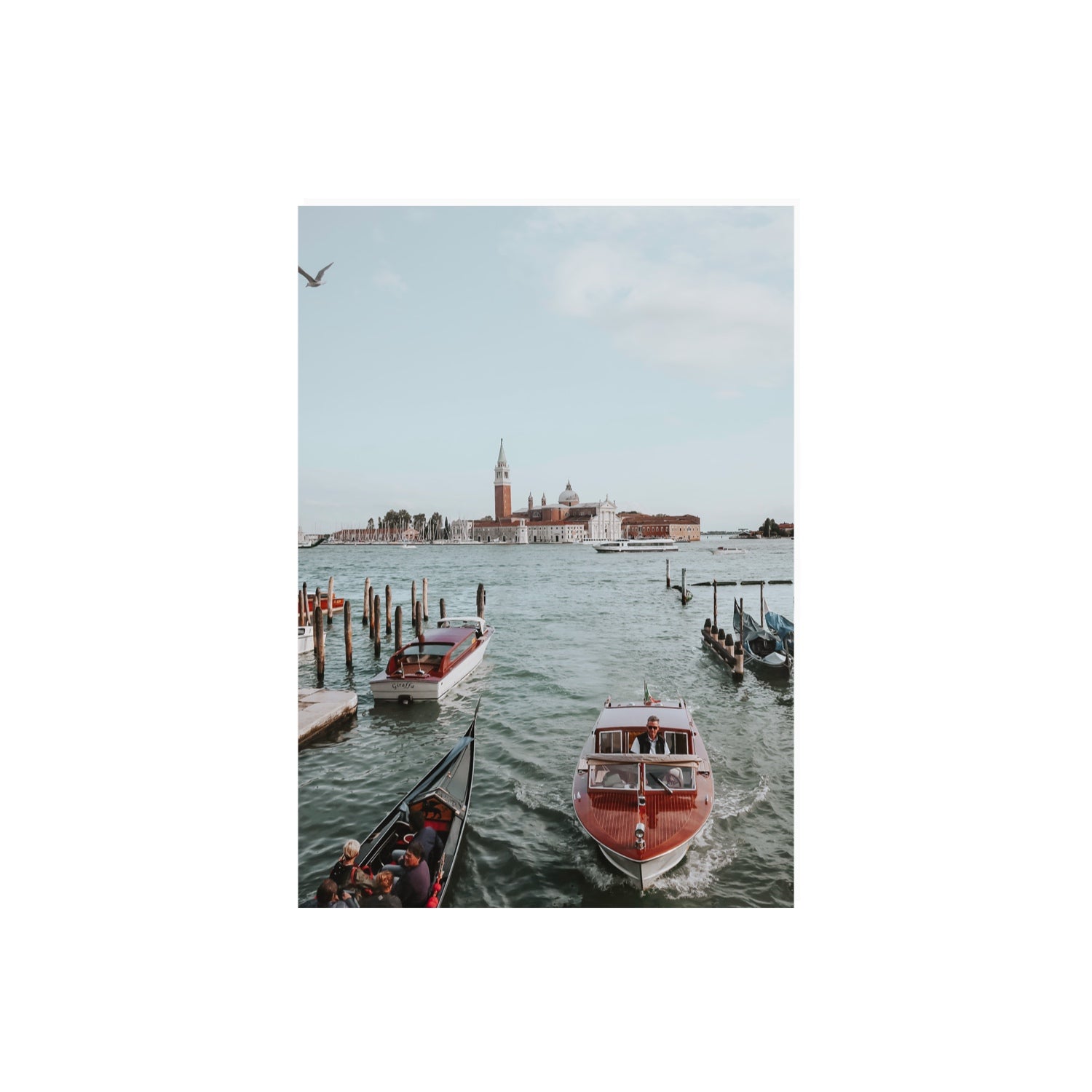 Galleggiante Venice Italian wall art A2, 59.4 x 42 cm unframed fine art print