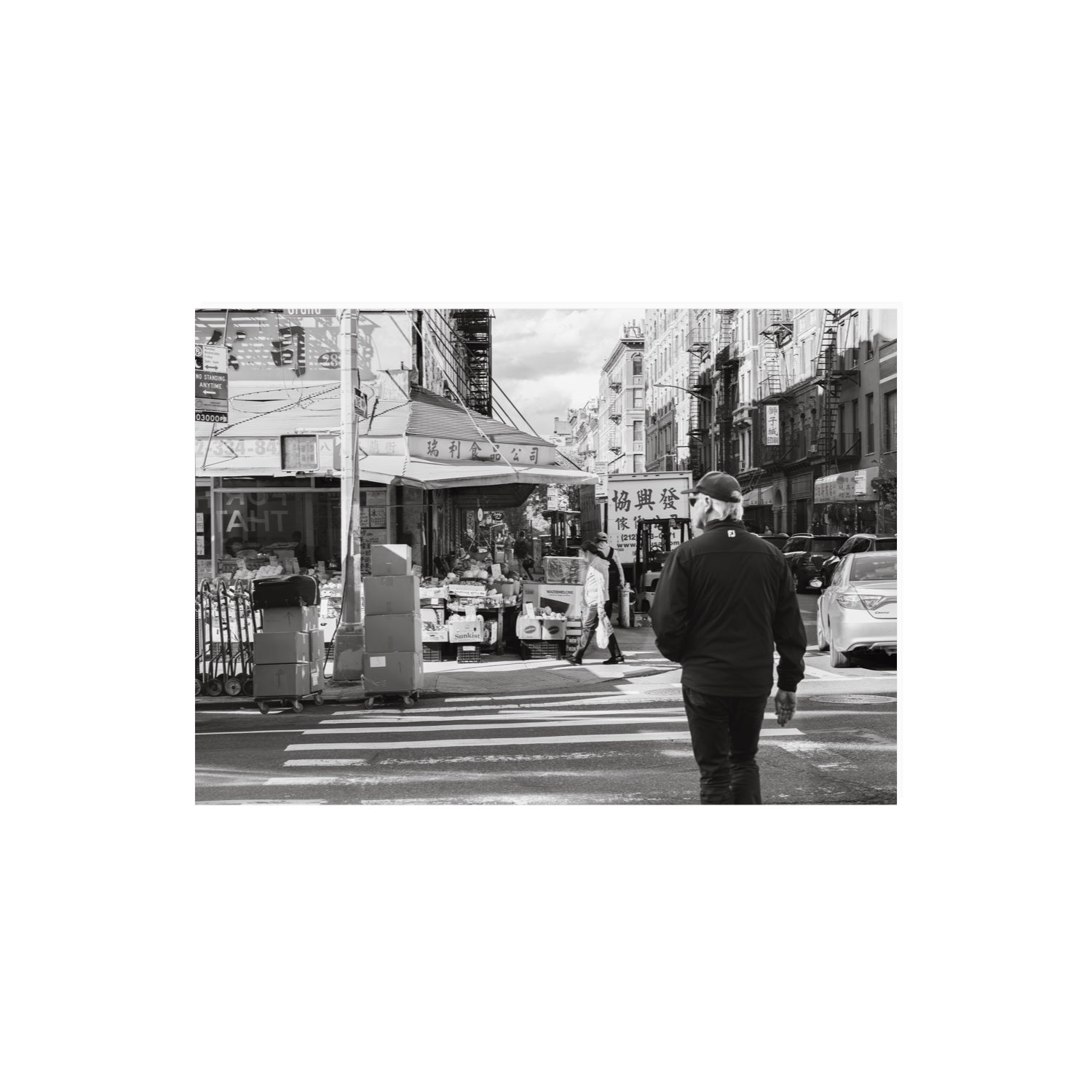 Chinatown New York NYC Street wall art A2, 59.4 x 42 cm unframed fine art print