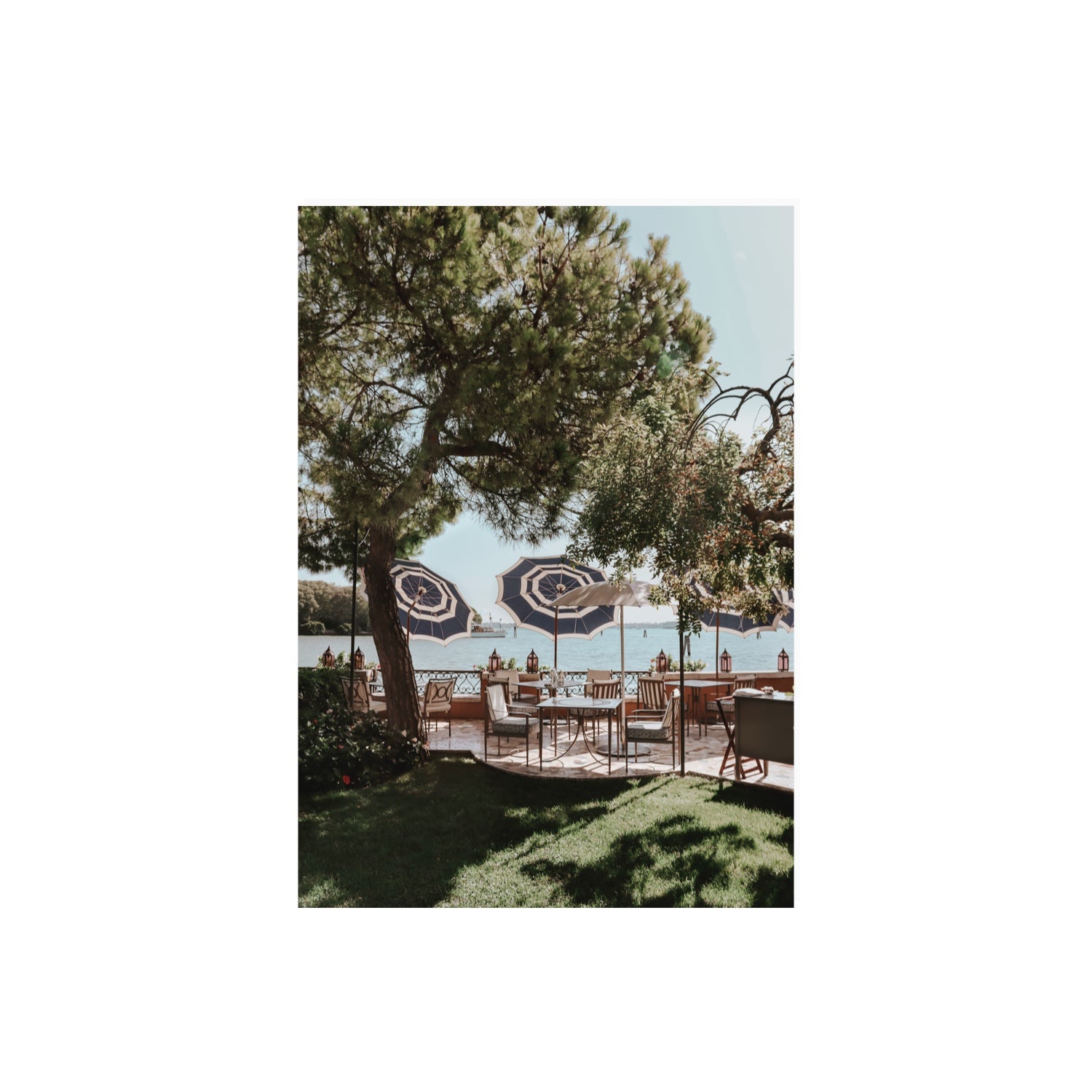 Tranquil Gardens Venice Italian wall art A2, 59.4 x 42 cm unframed fine art print
