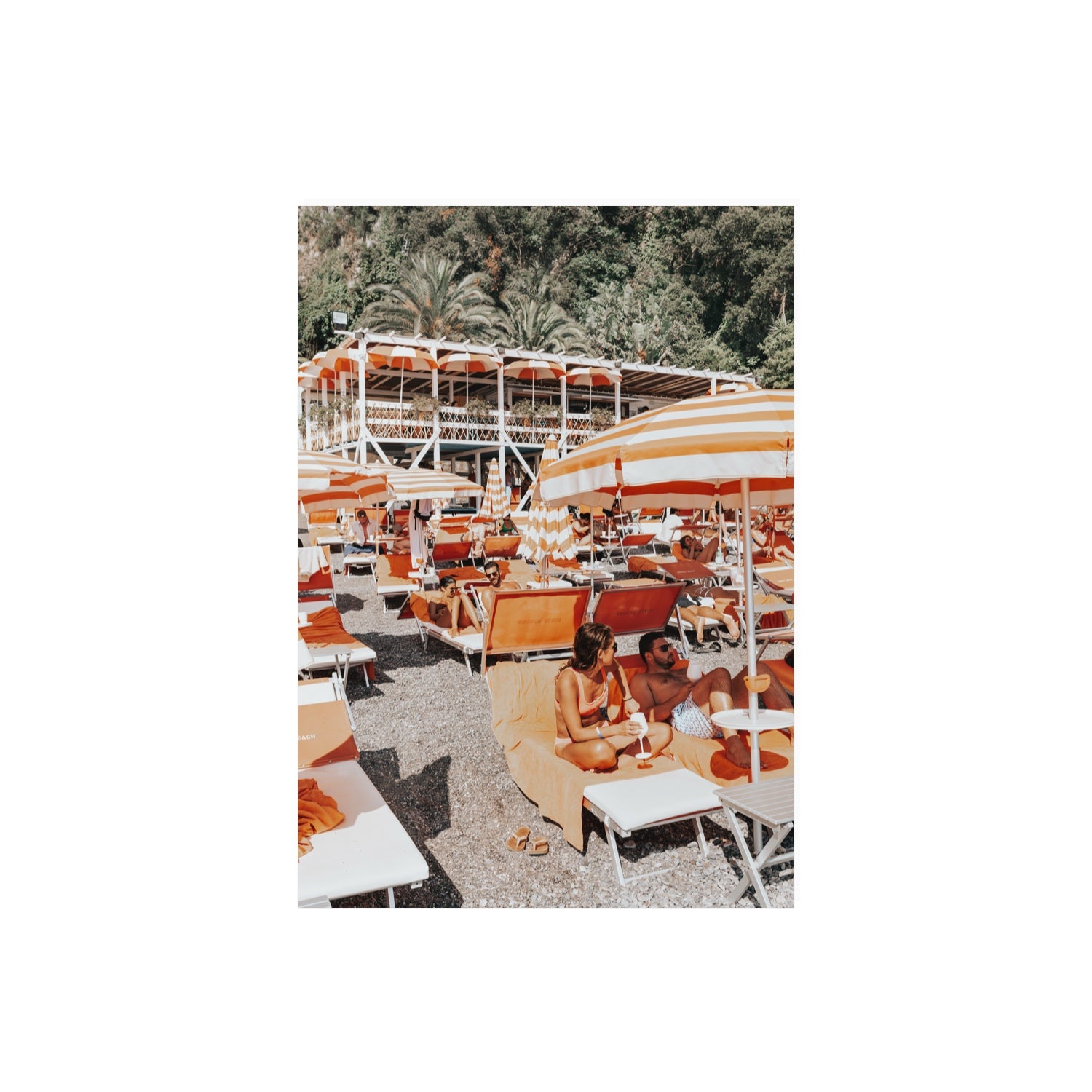 Lounging In Lido fine art print, Positano, Italy, A2 · 59.4 x 42 cm, Unframed, Fine Art Print