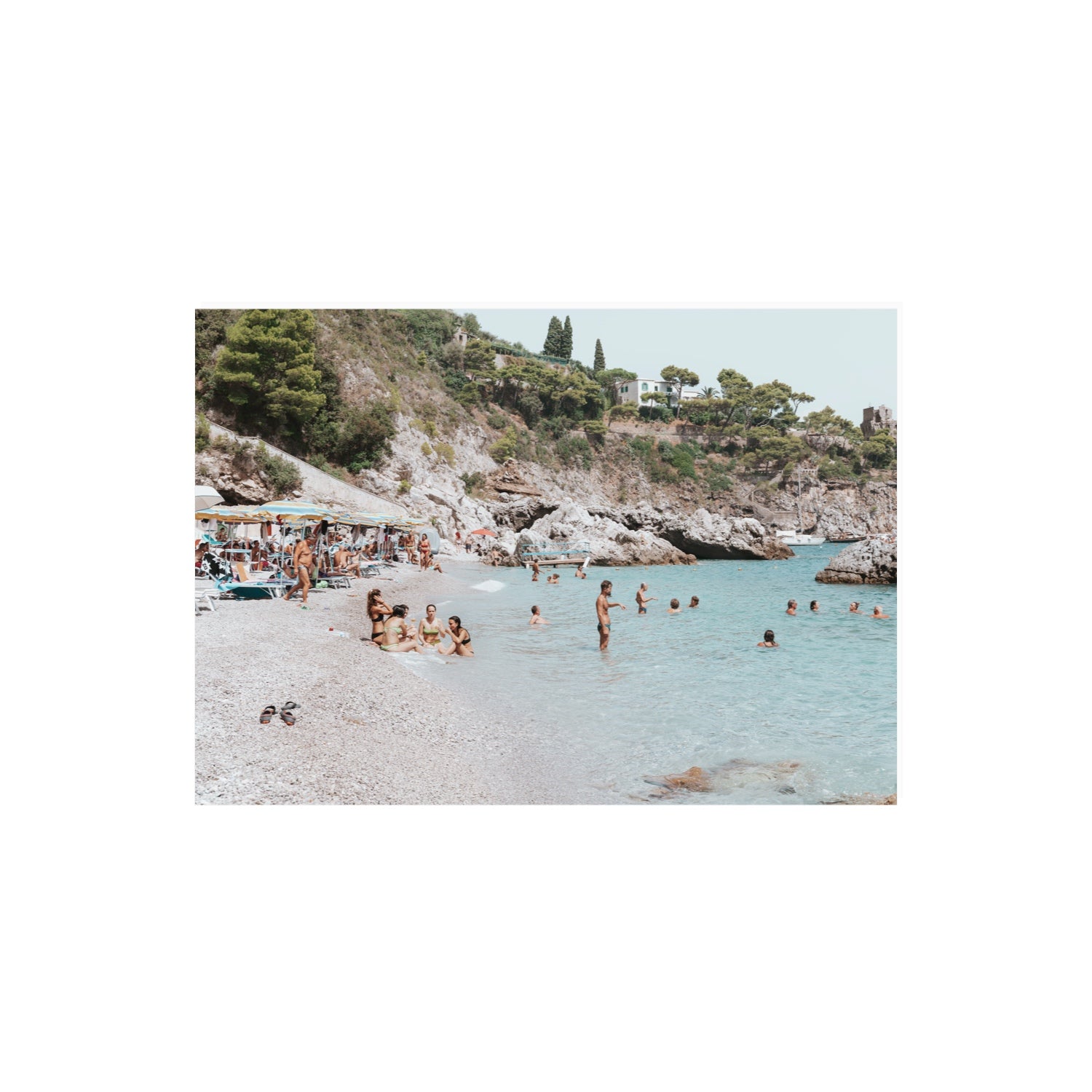 La Vacanza Amalfi Mediterranean wall art A2, 59.4 x 42 cm unframed fine art print