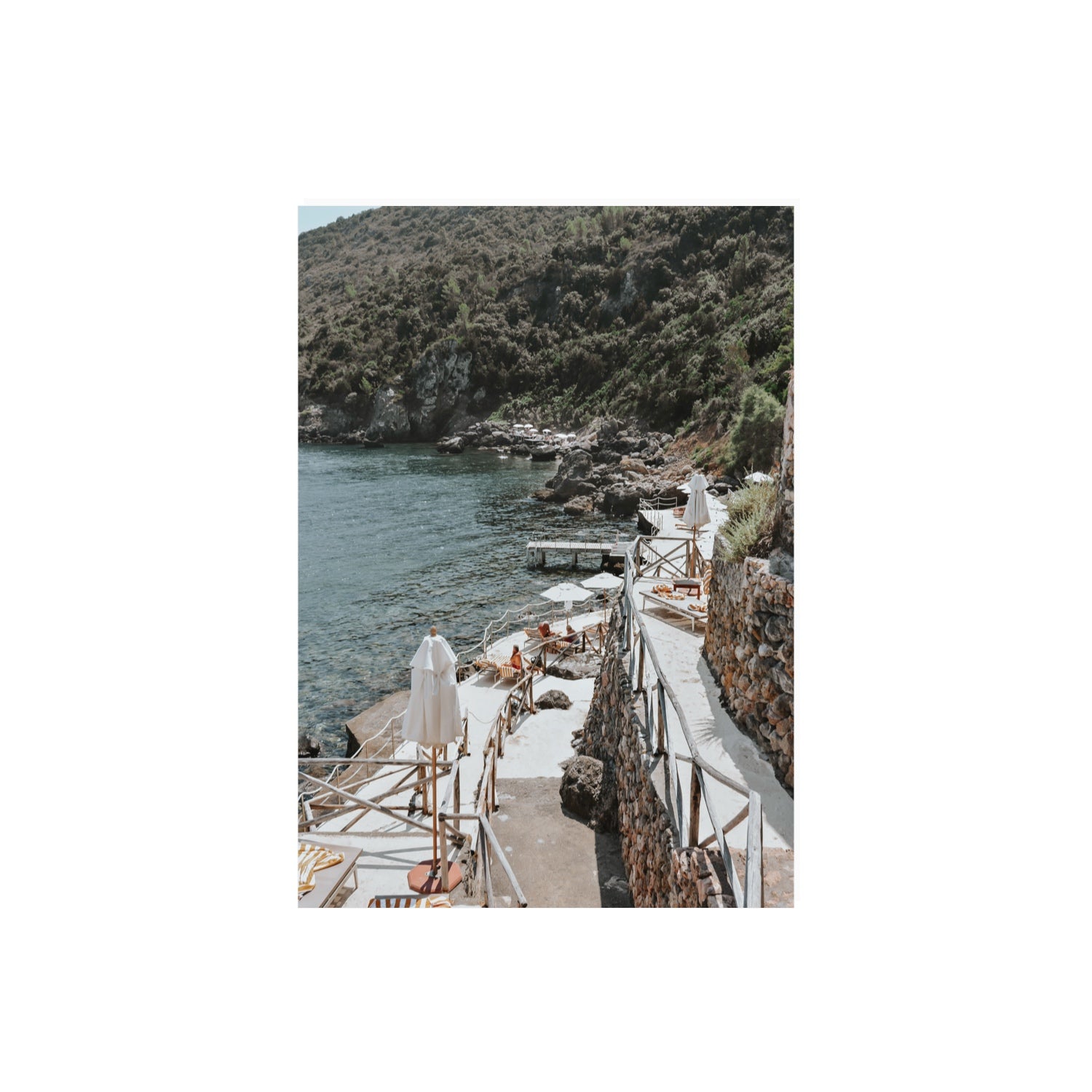 L'Estate Tuscany coastal Italian wall art A2, 59.4 x 42 cm unframed fine art print
