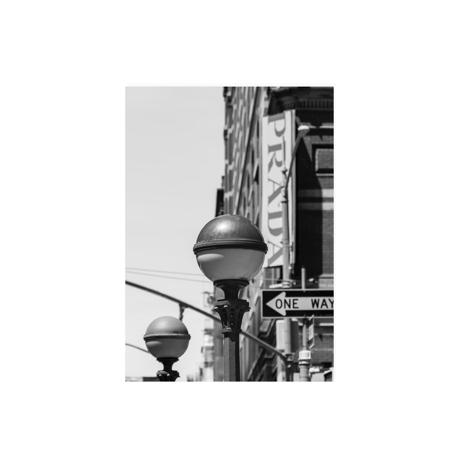 Subway Style New York NYC Black & White wall art A2, 59.4 x 42 cm unframed fine art print