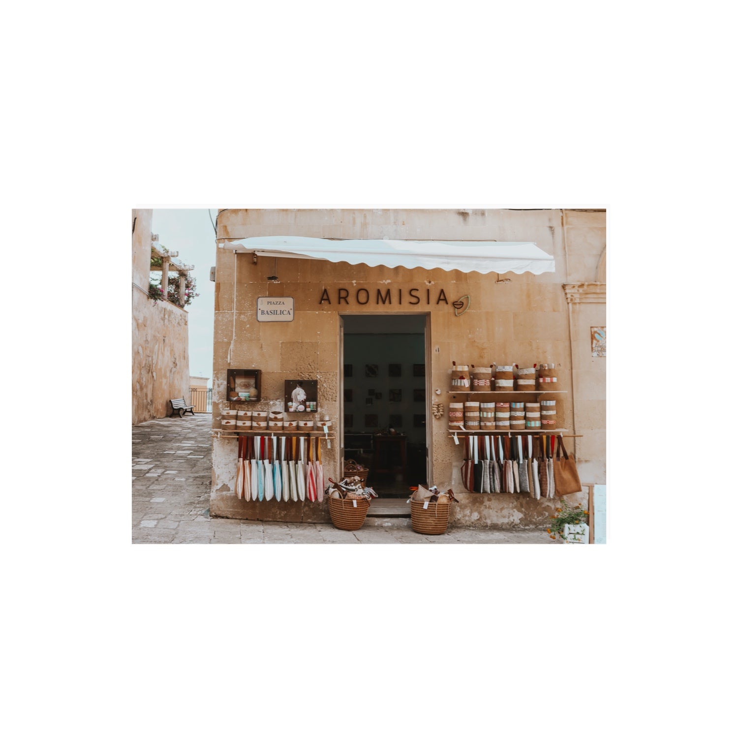 Aromisia Puglia Otranto Italian wall art A2, 59.4 x 42 cm unframed fine art print