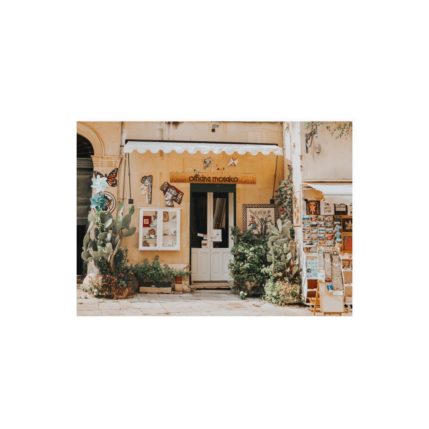 Mosaic Workshop Puglia Italian wall art A2, 59.4 x 42 cm unframed fine art print
