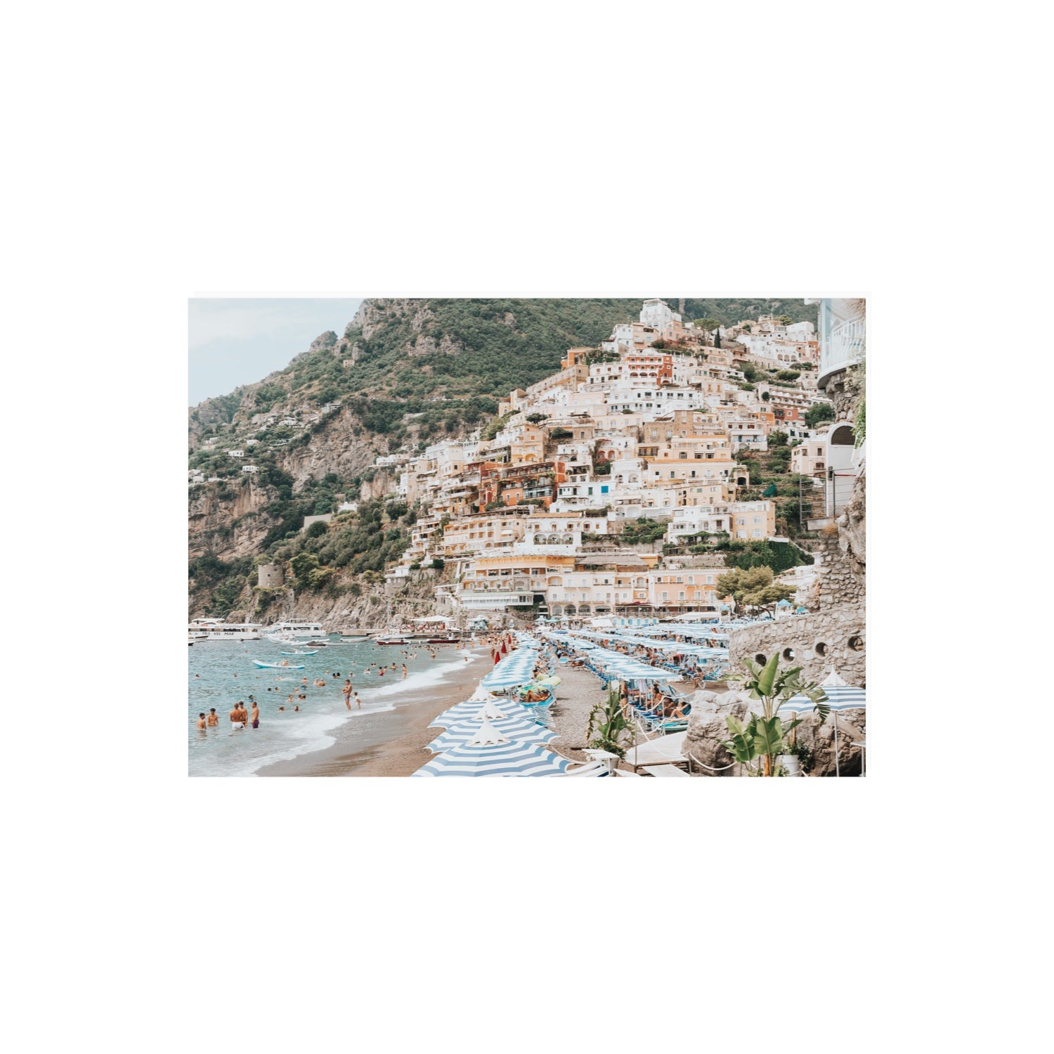 Villagio Sul Mare fine art print, Positano, Italy, A2 · 59.4 x 42 cm, Unframed, Fine Art Print