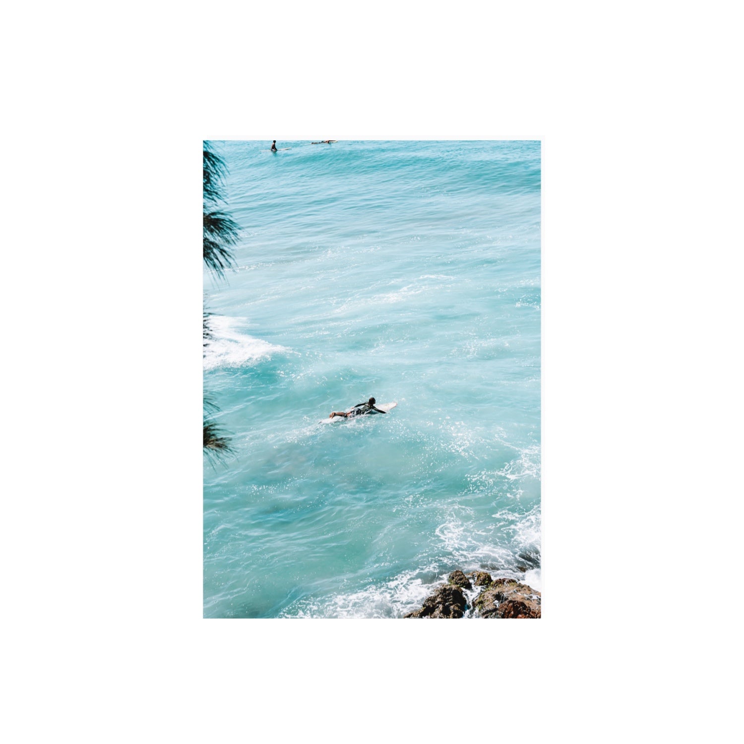 Blue Crush Byron Bay Surf coastal wall art A2, 59.4 x 42 cm unframed fine art print