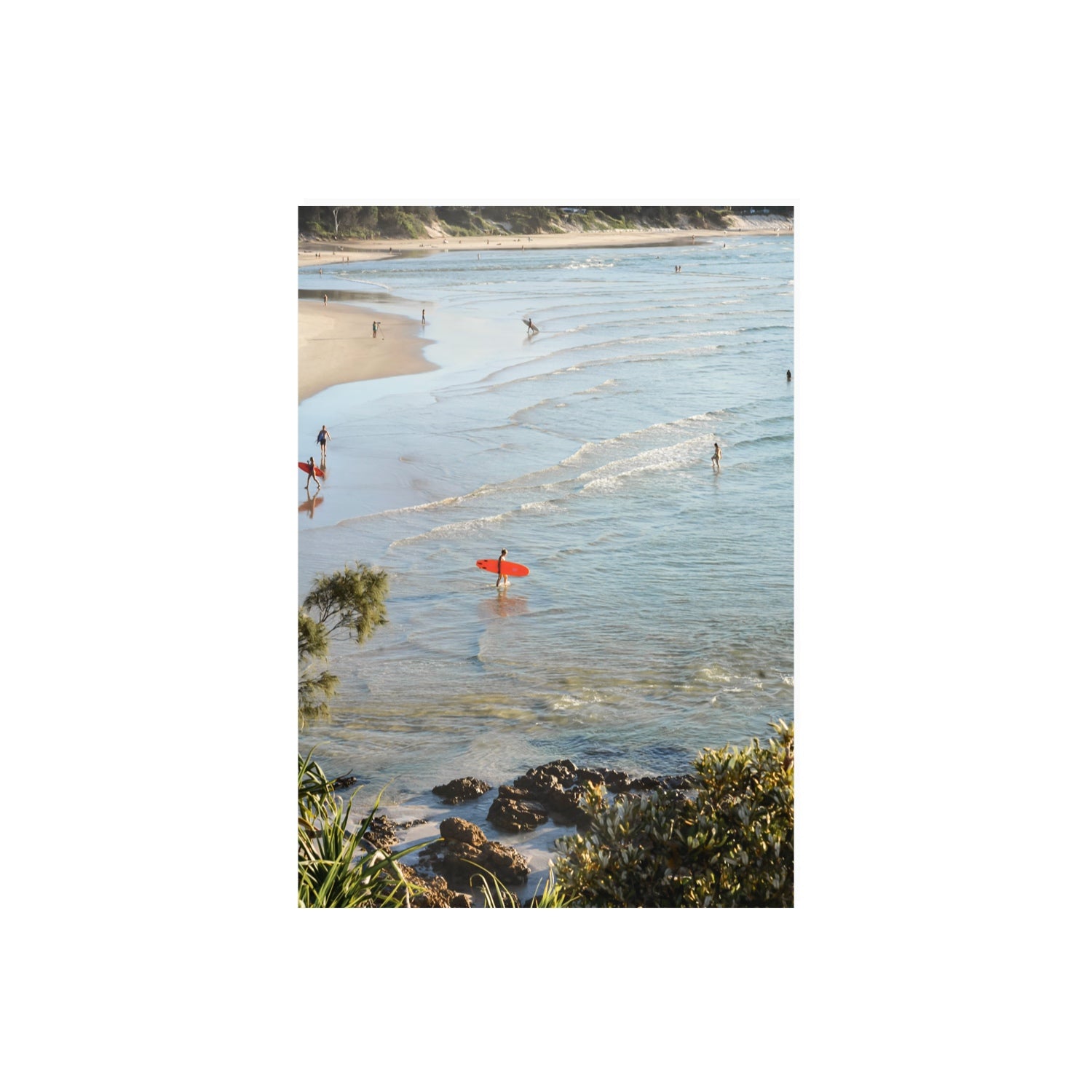 Seclusion Byron Bay Surf coastal wall art A2, 59.4 x 42 cm unframed fine art print
