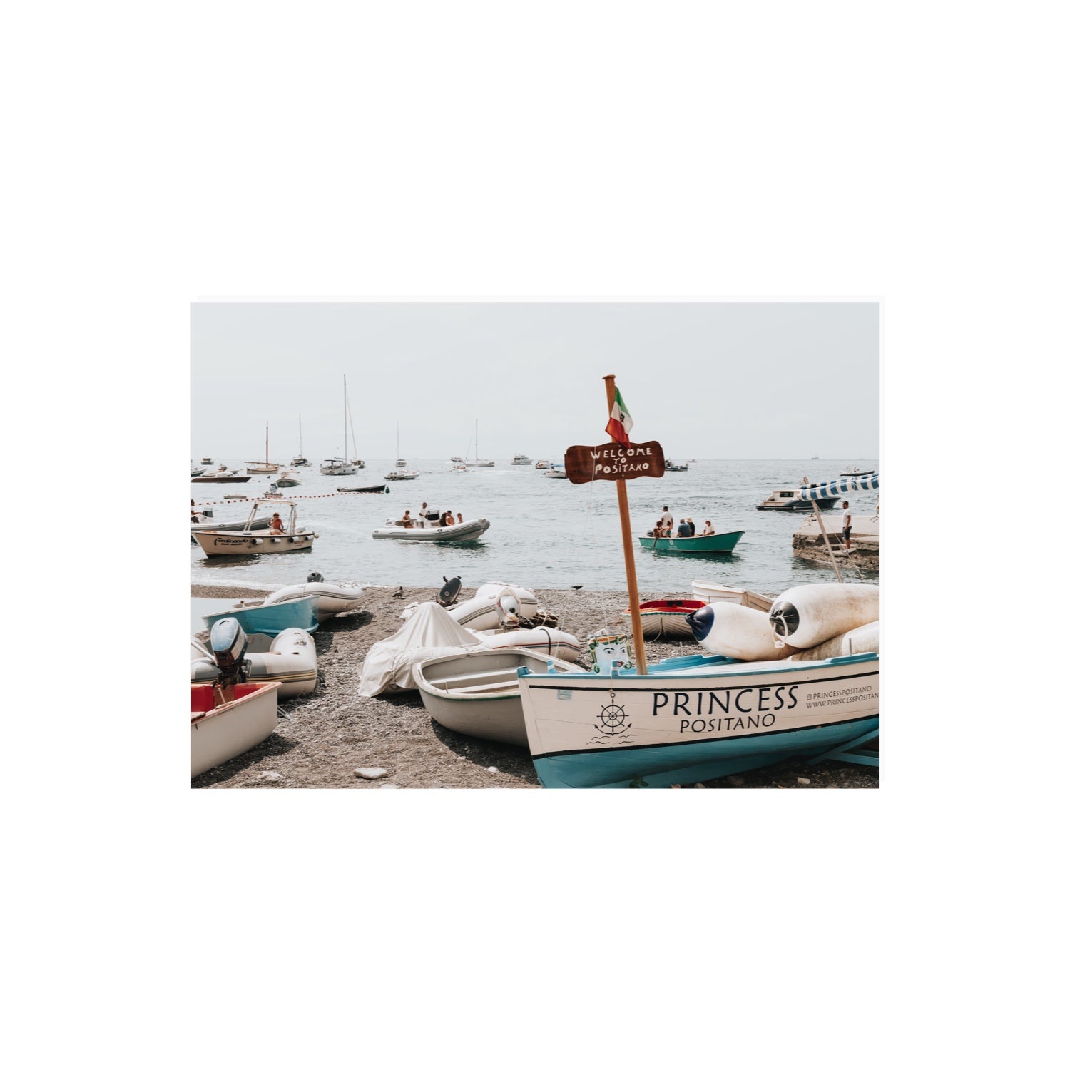 Princess Positano fine art print, Positano, Italy, A2 · 59.4 x 42 cm, Unframed, Fine Art Print