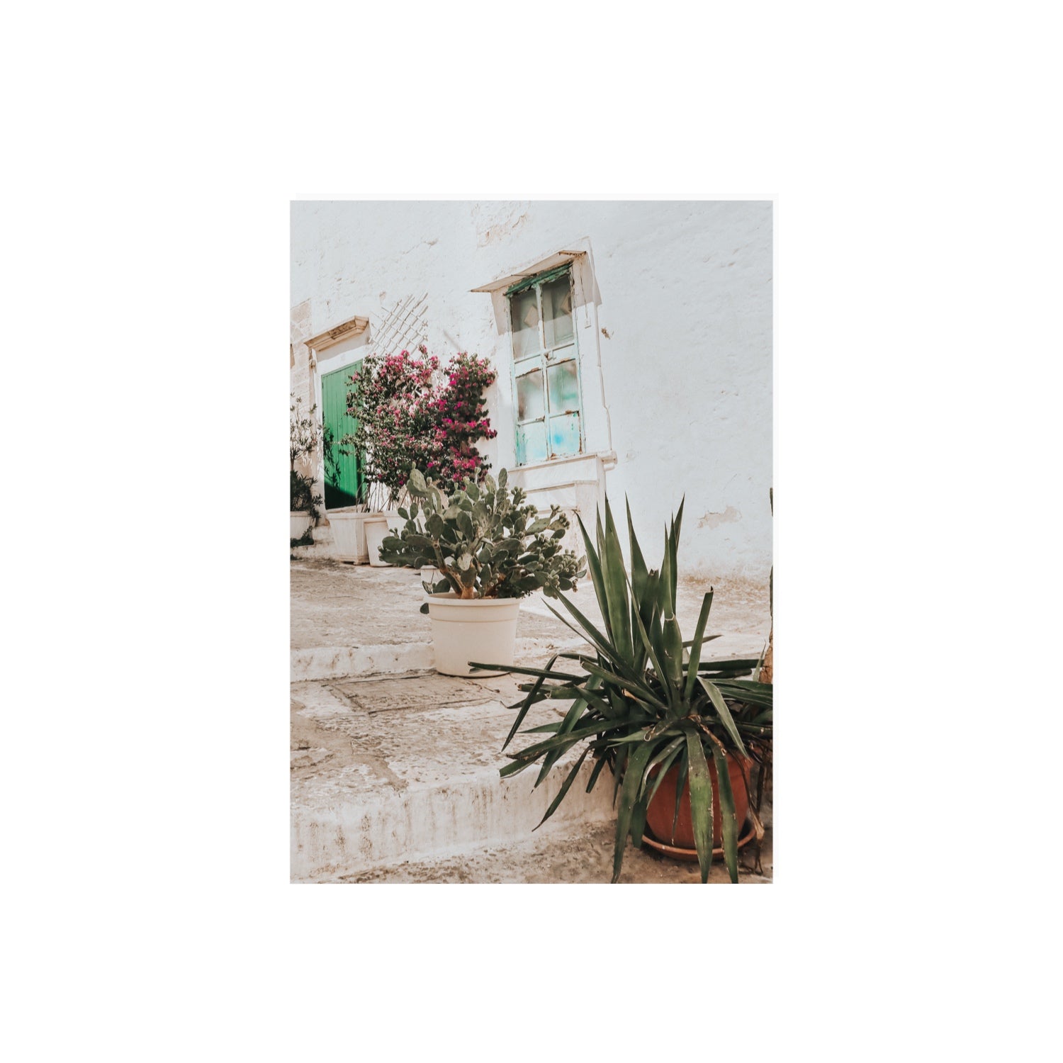 Giardino Segreto Puglia Ostuni wall art A2, 59.4 x 42 cm unframed fine art print
